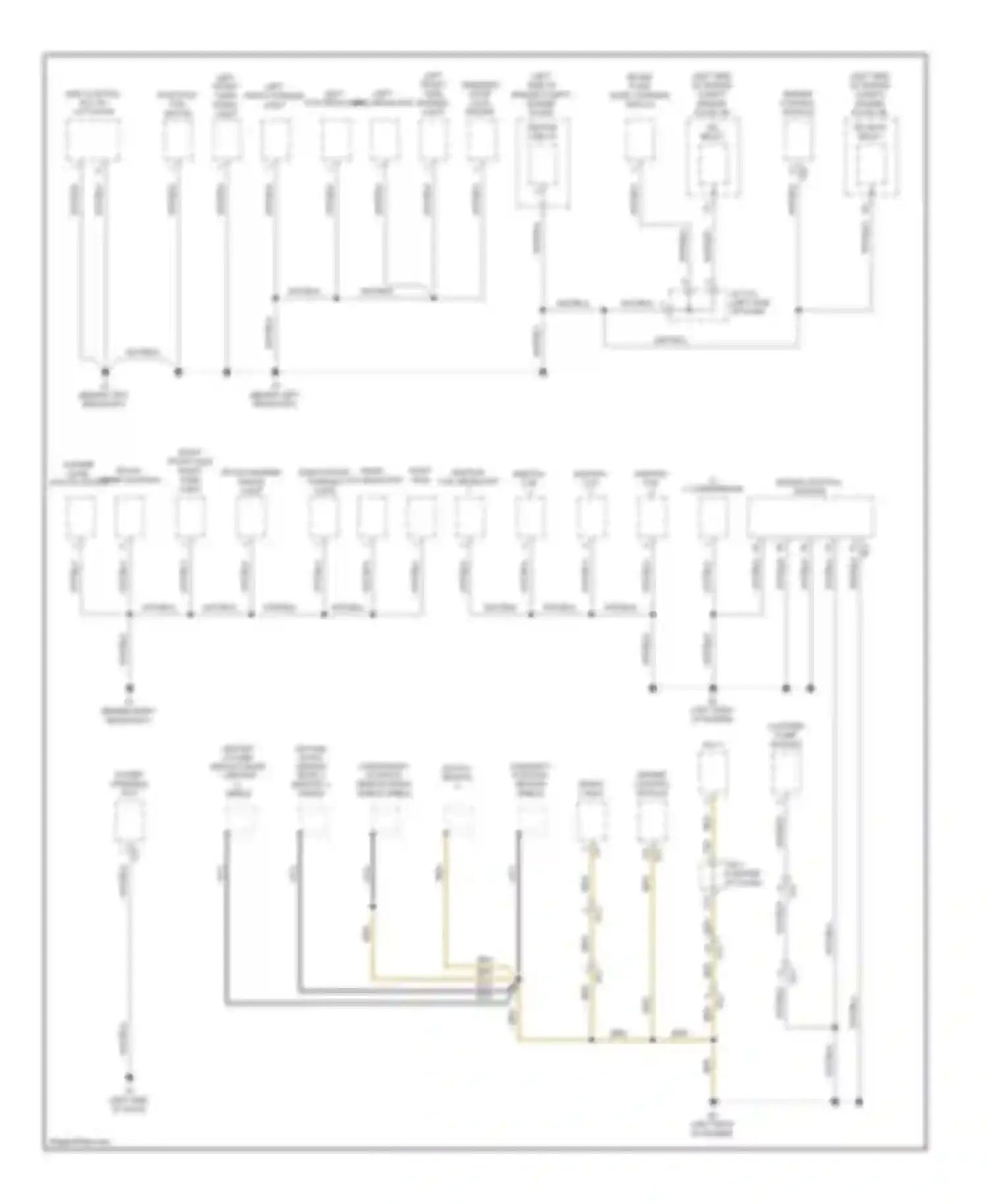 xB Scion II facelift (2010-2015): Ground distribution circuit (3 of 3)
