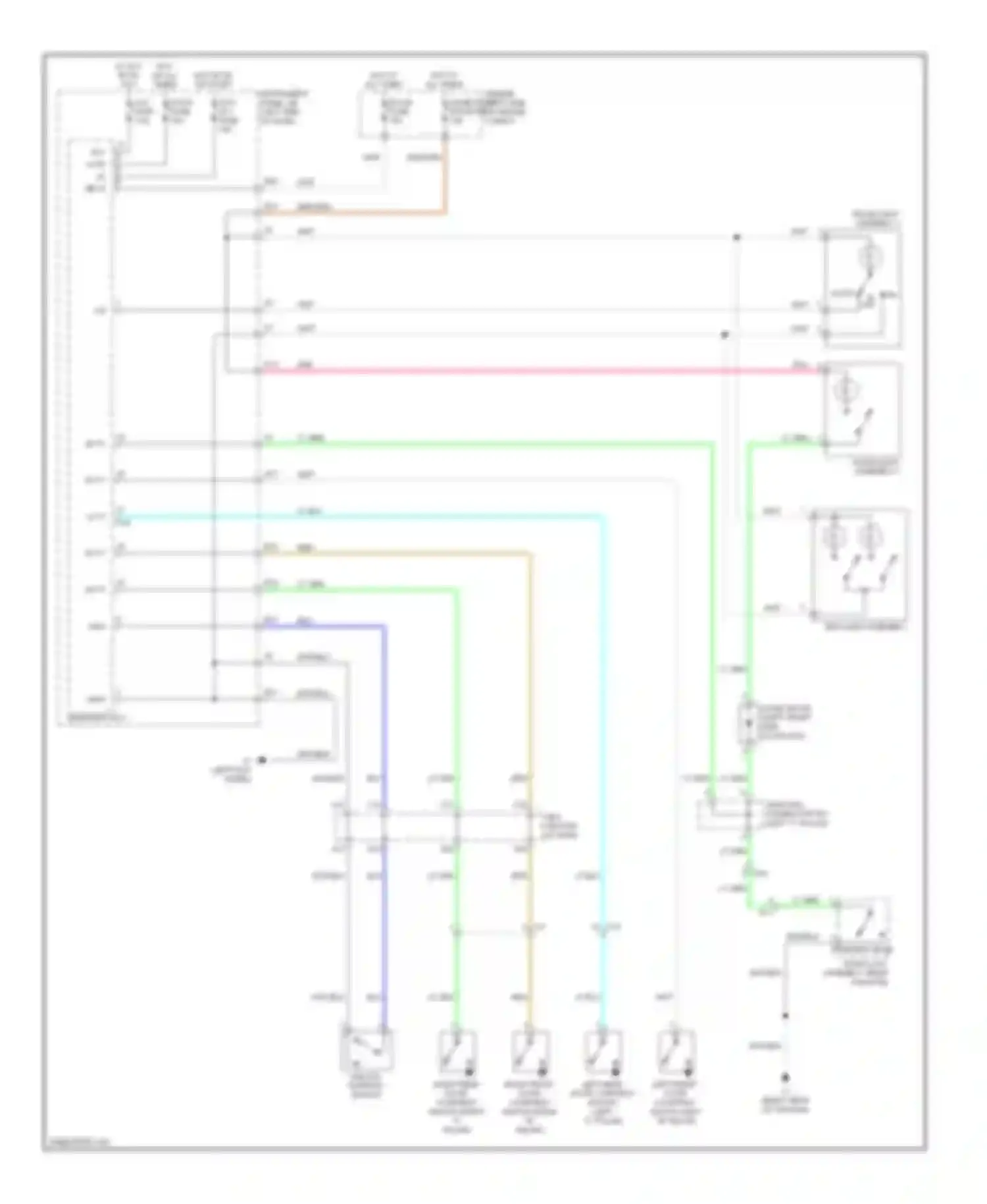 xB Scion II facelift (2010-2015): Courtesy lamps circuit