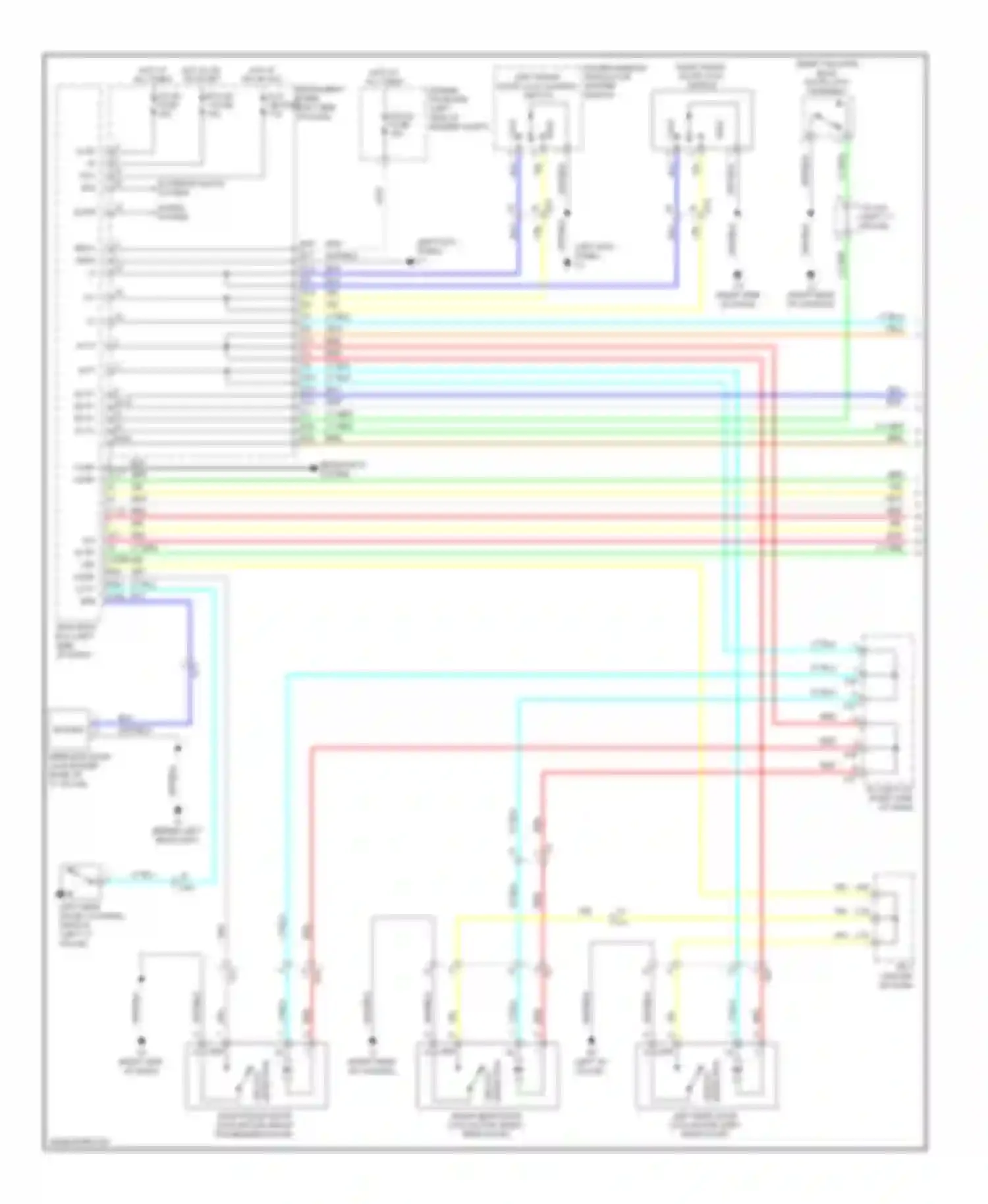 xB Scion II facelift (2010-2015): Power door locks circuit (1 of 2)