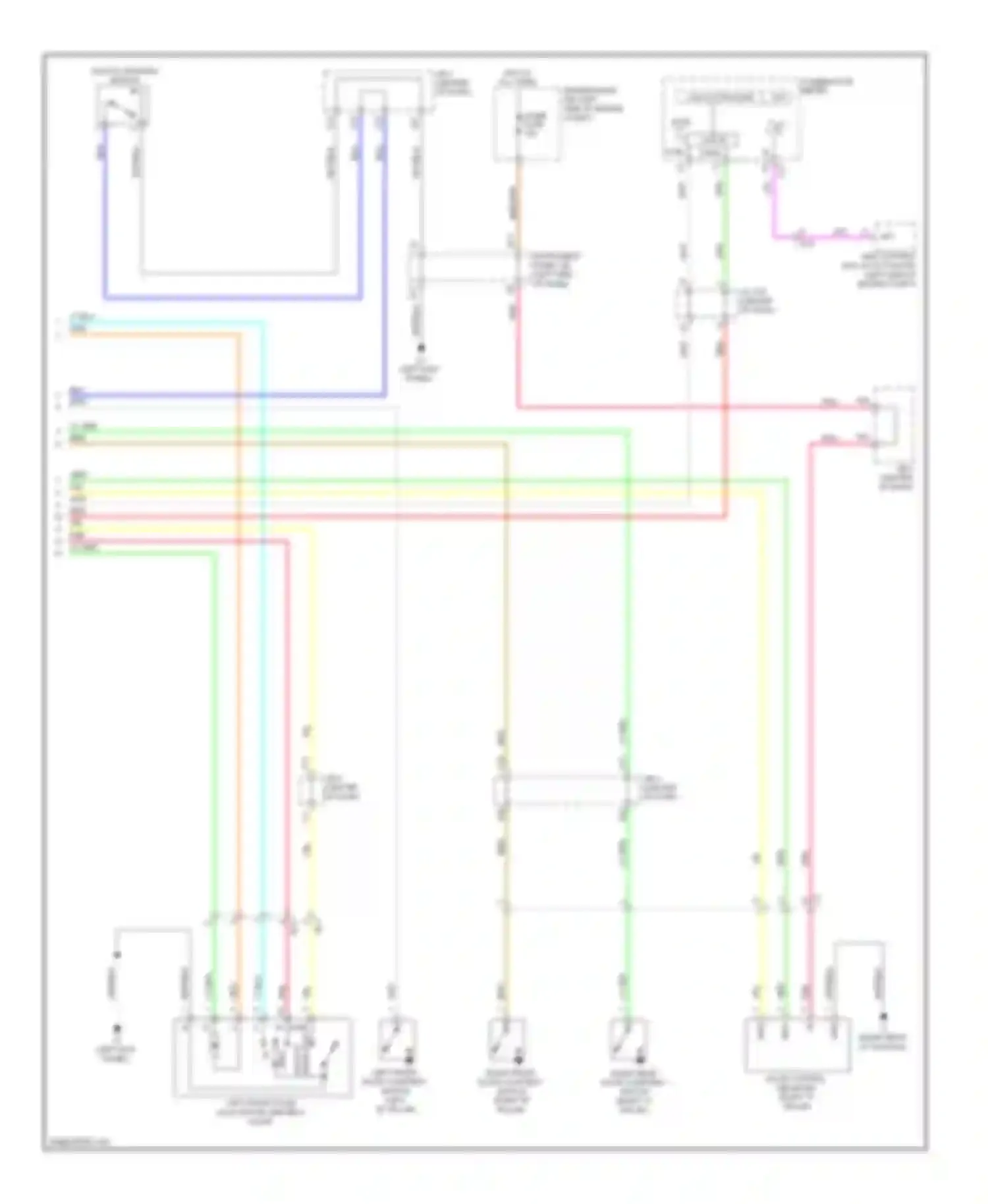 xB Scion II facelift (2010-2015): Power door locks circuit (2 of 2)