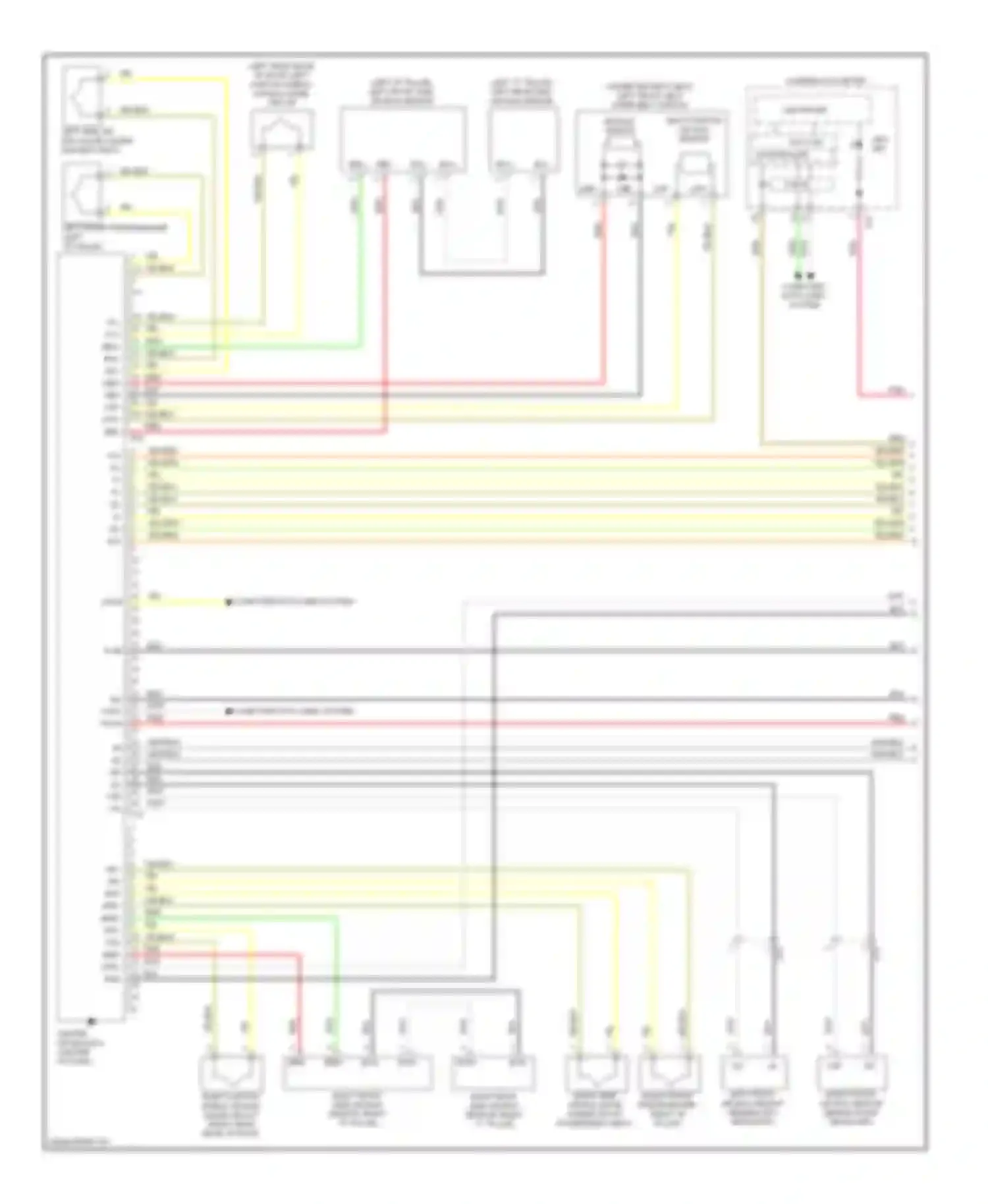 xB Scion II facelift (2010-2015): Supplemental restraints circuit (1 of 2)