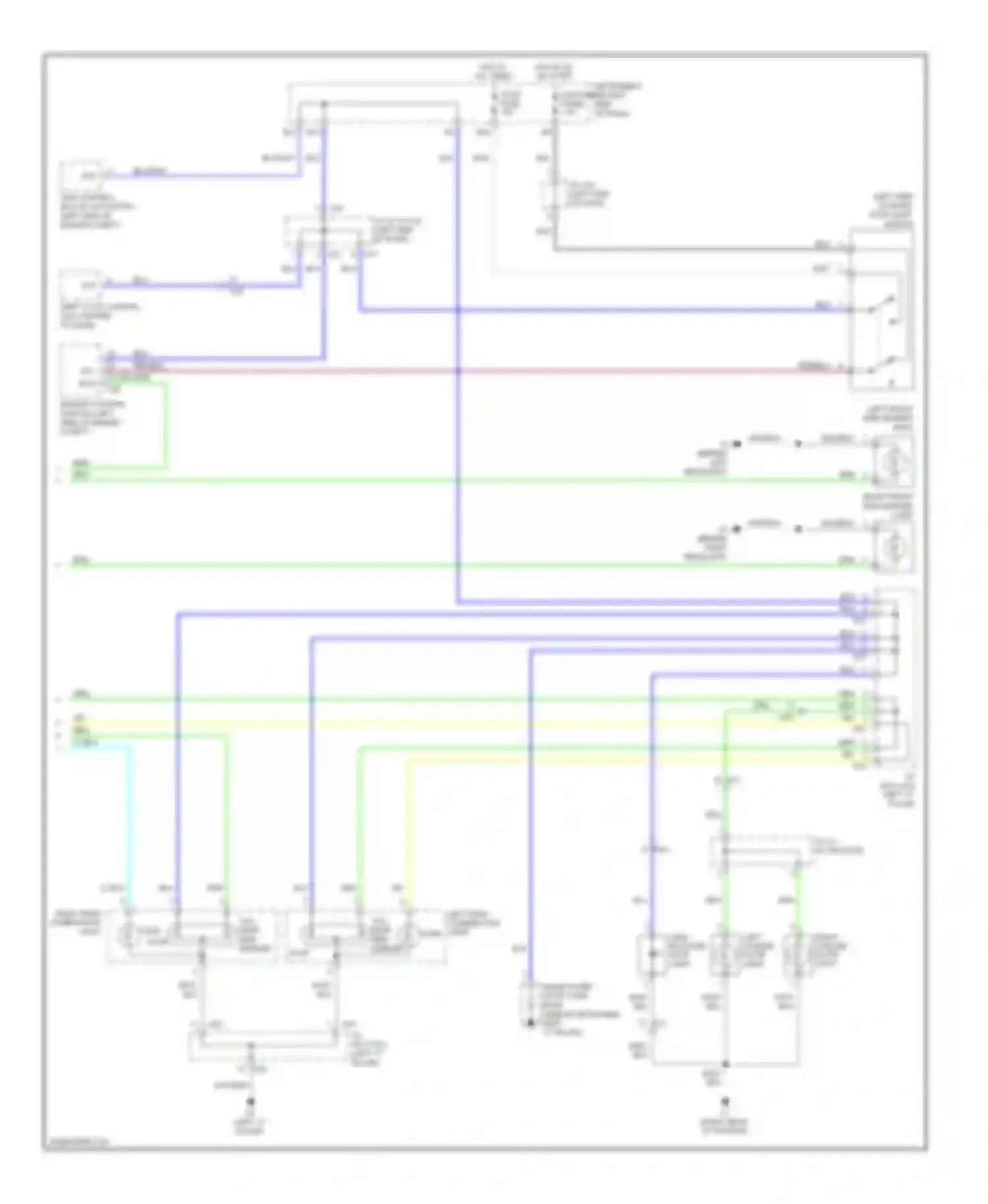 Wiring diagram left rear combination light for Scion xB II facelift (2010-2015) (2 of 3)