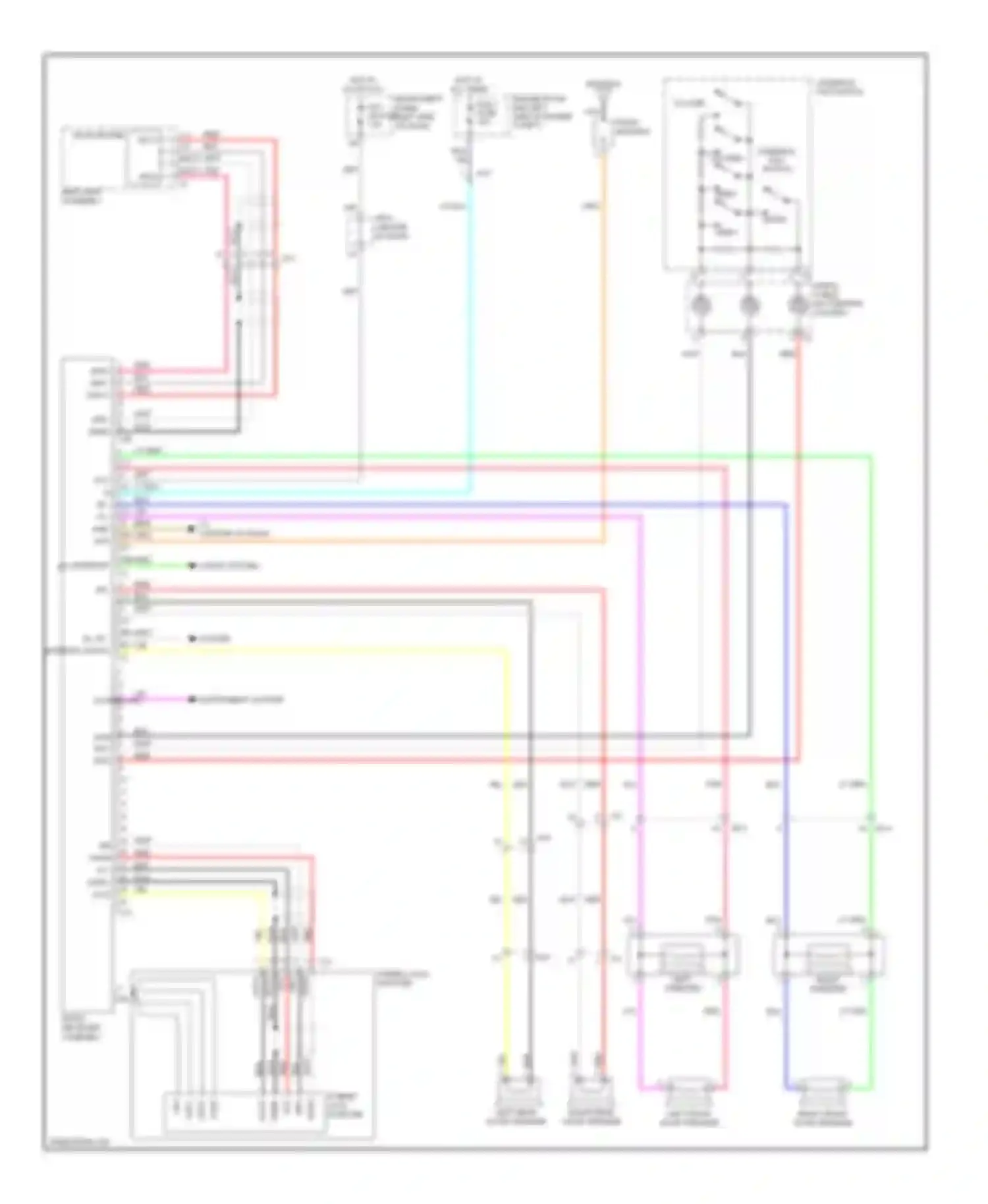 Wiring diagram right front door speaker for Scion xB II facelift (2010-2015) (1 of 1)