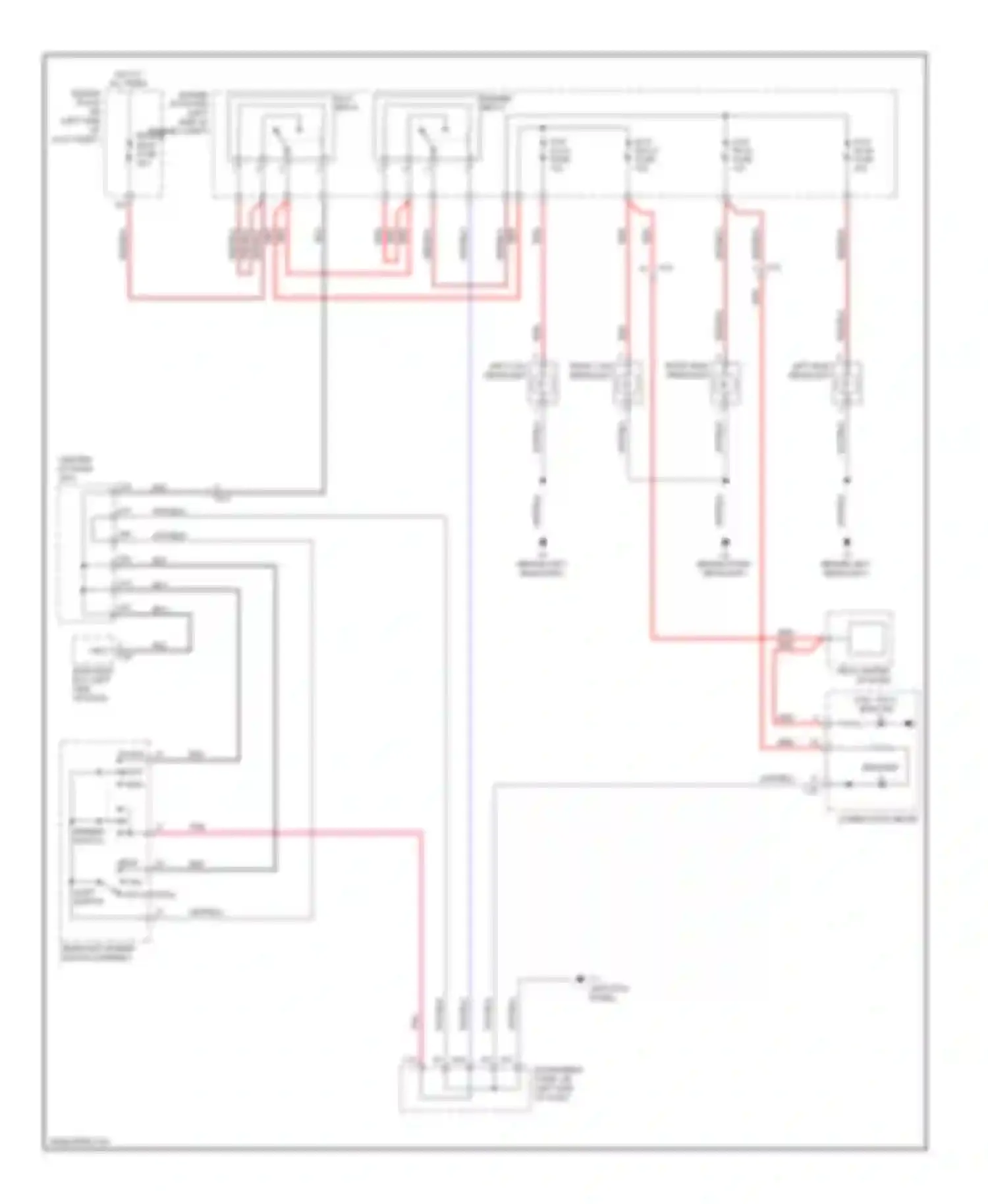Wiring diagram right high headlight for Scion xB II facelift (2010-2015) (2 of 2)