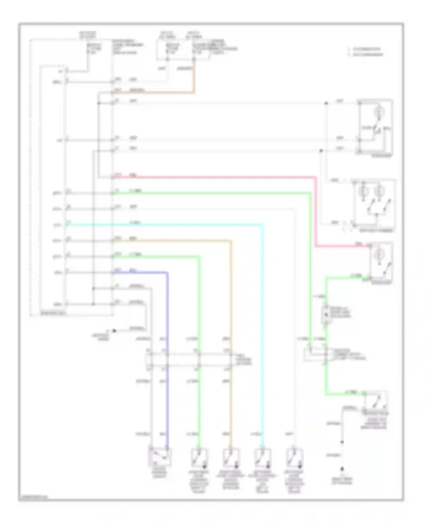 xB Scion II (2007-2010): Courtesy lamps circuit