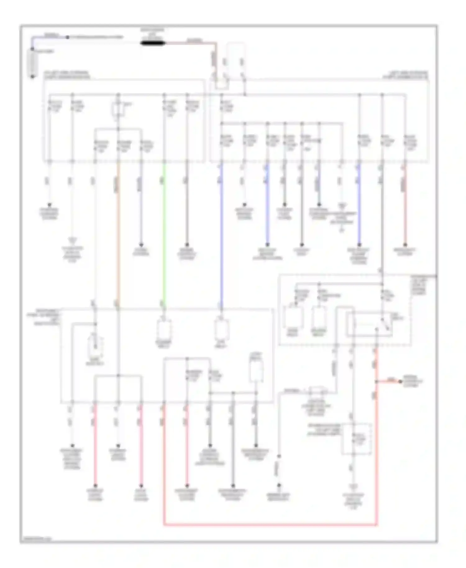 xB Scion II (2007-2010): Power distribution circuit (1 of 2)
