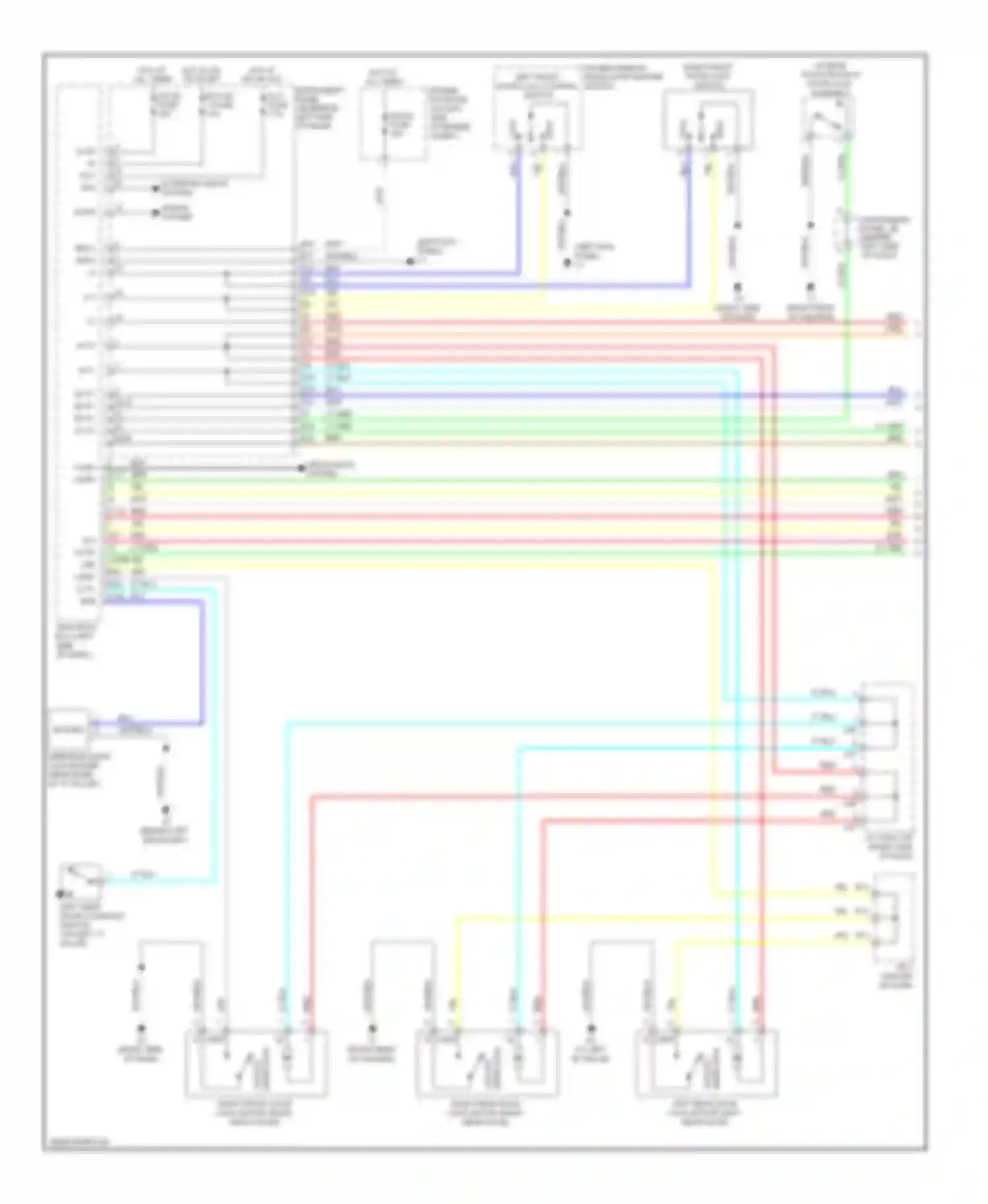 xB Scion II (2007-2010): Power door locks circuit (1 of 2)