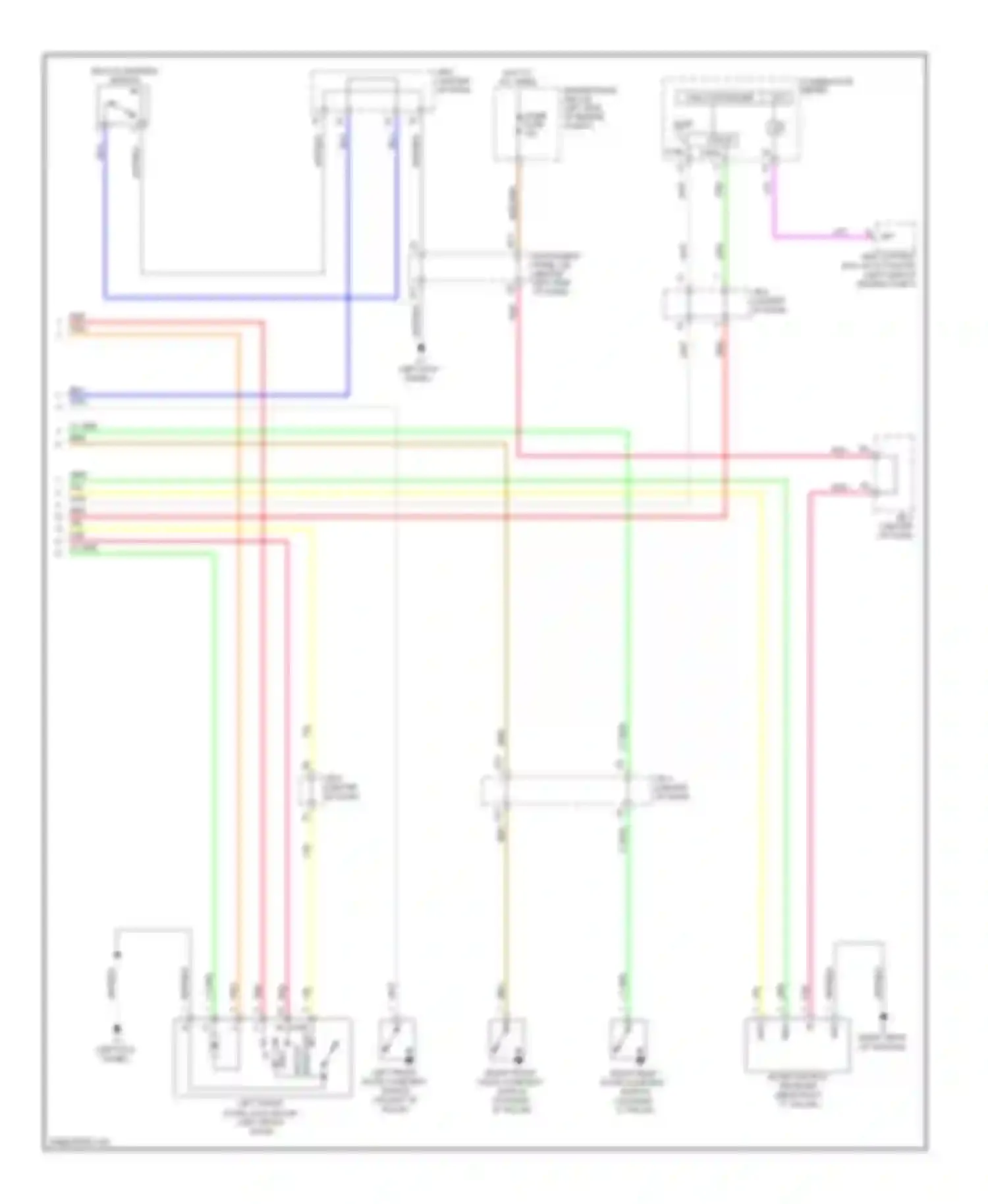 xB Scion II (2007-2010): Power door locks circuit (2 of 2)