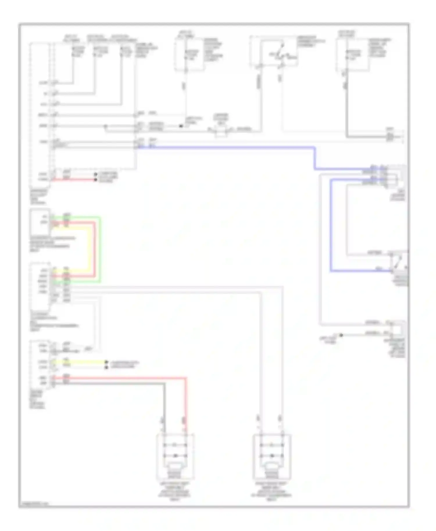 xB Scion II (2007-2010): Key reminder & seat belt warning circuit (1 of 2)