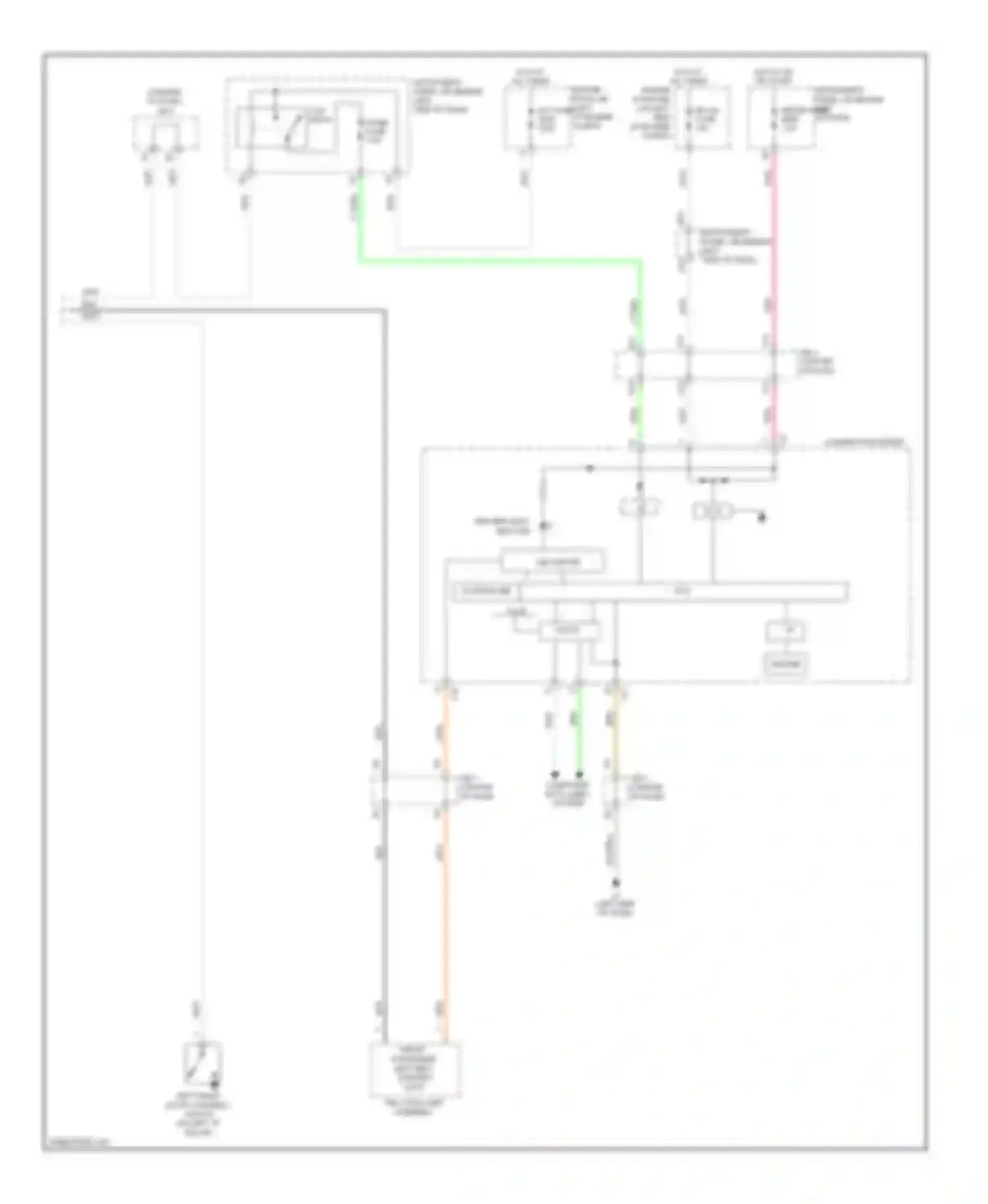 xB Scion II (2007-2010): Key reminder & seat belt warning circuit (2 of 2)