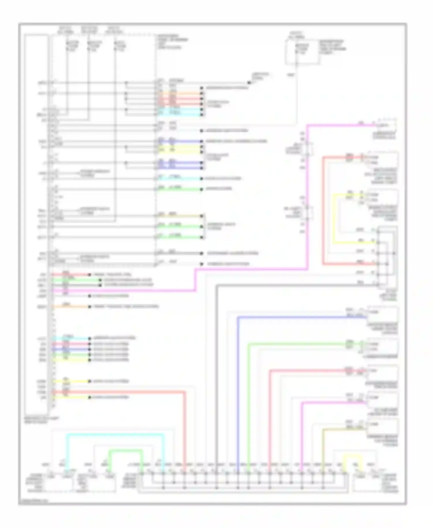 Wiring diagram combination meter for Scion xB II (2007-2010) (2 of 17)