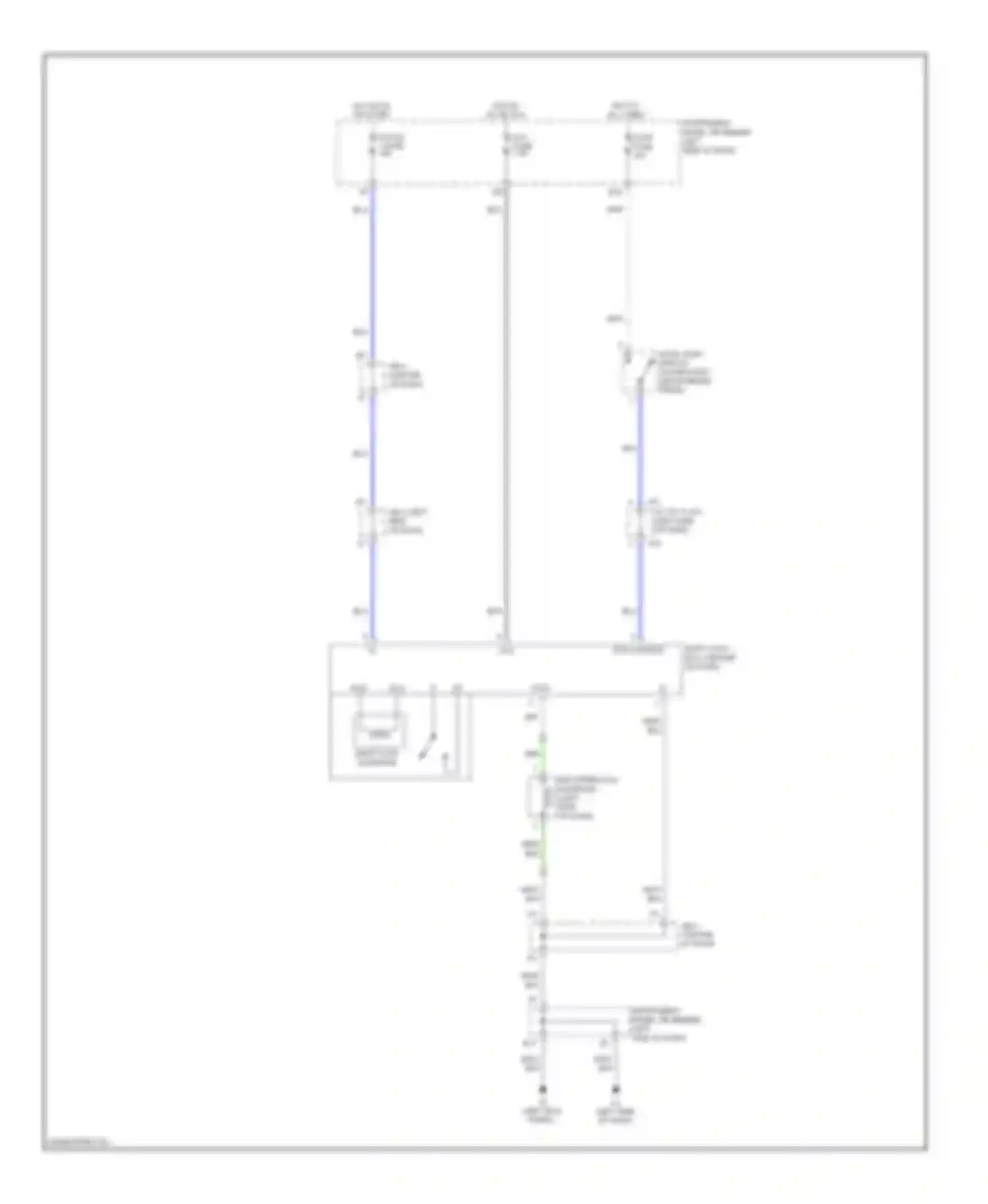 Wiring diagram hot in on or acc for Scion xB II (2007-2010) (3 of 3)