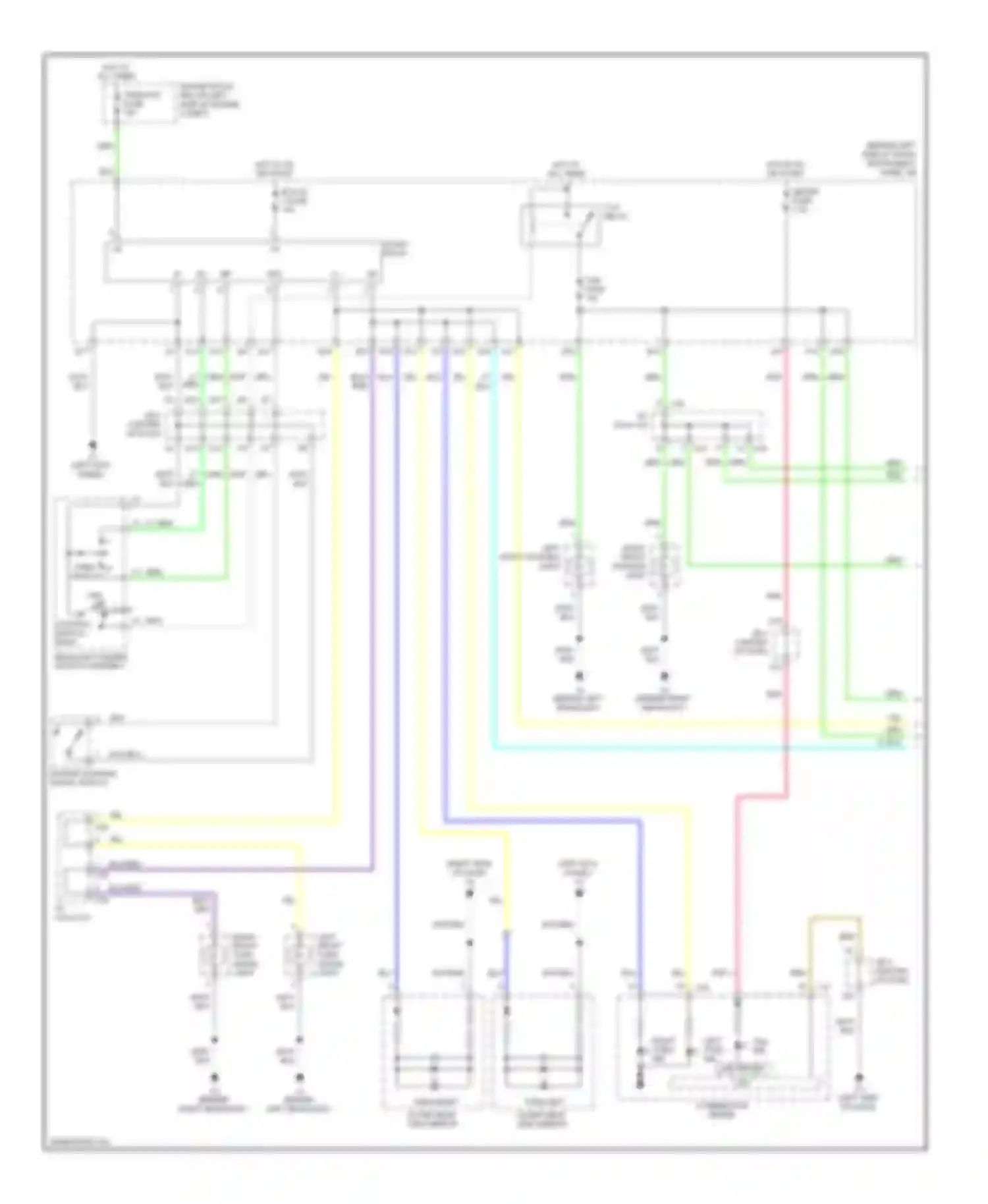Wiring diagram left front turn signal light for Scion xB II (2007-2010) (1 of 1)