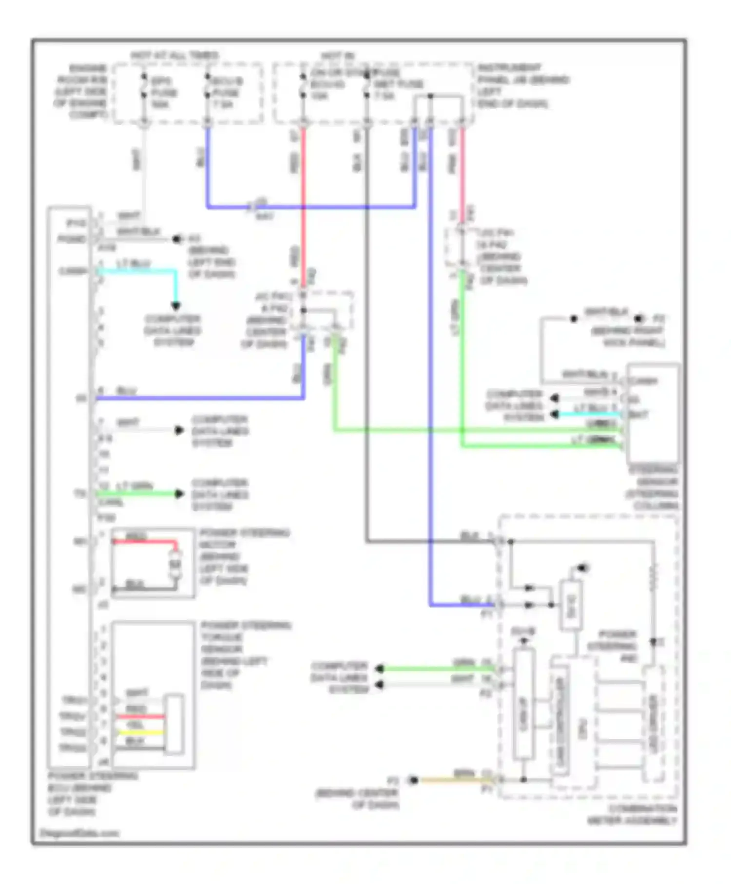xD Scion I (2007-2014): Electronic power steering circuit