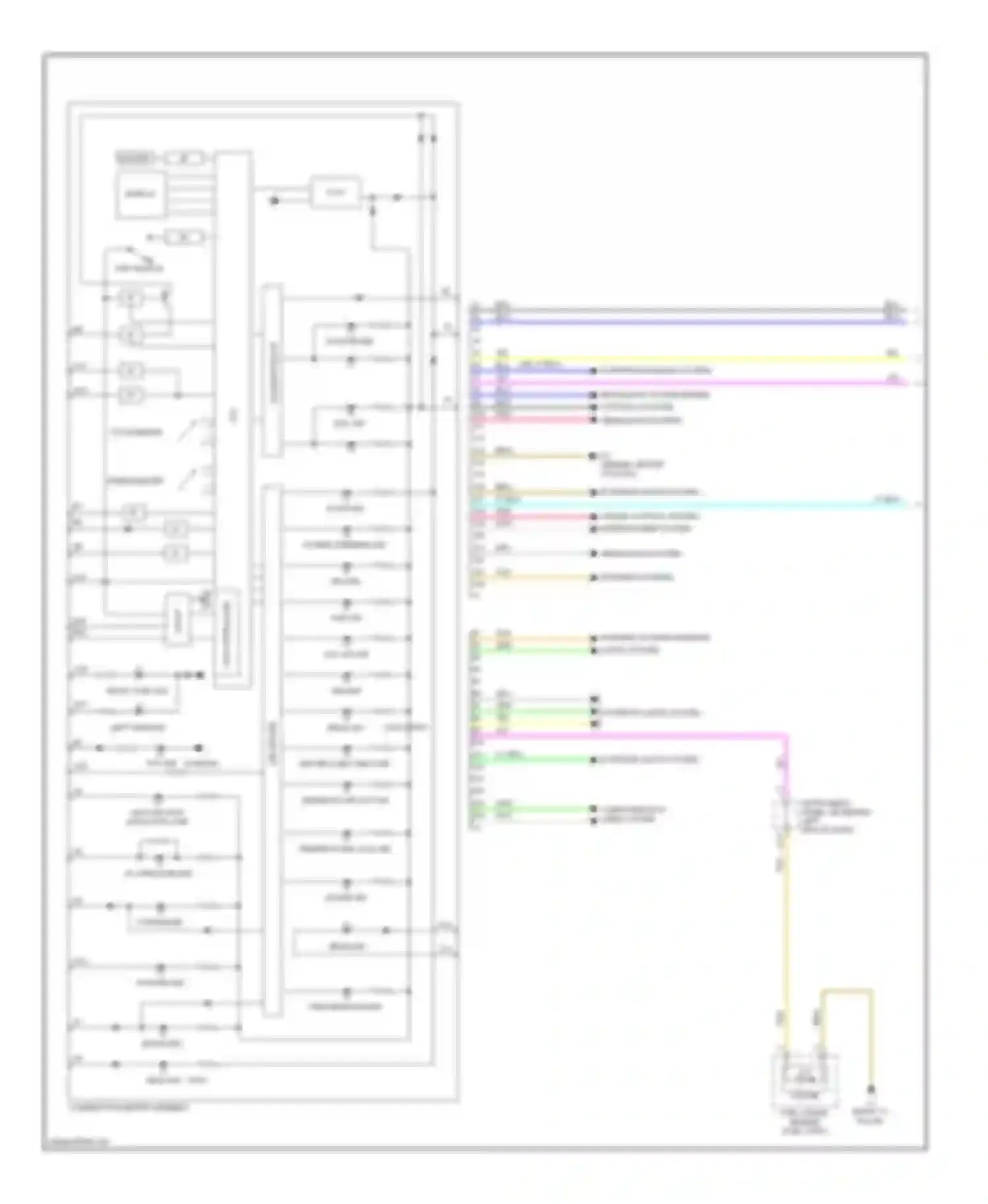 xD Scion I (2007-2014): Instrument cluster circuit (1 of 2)