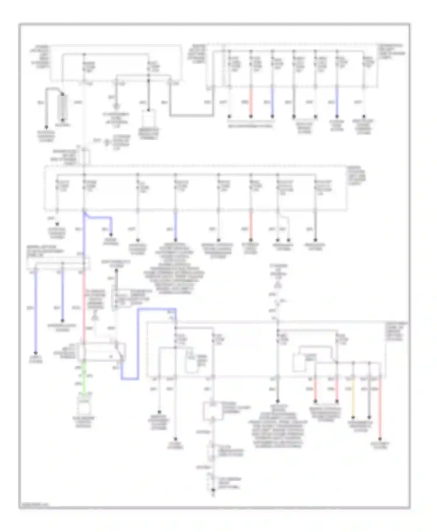 xD Scion I (2007-2014): Power distribution circuit (1 of 3)