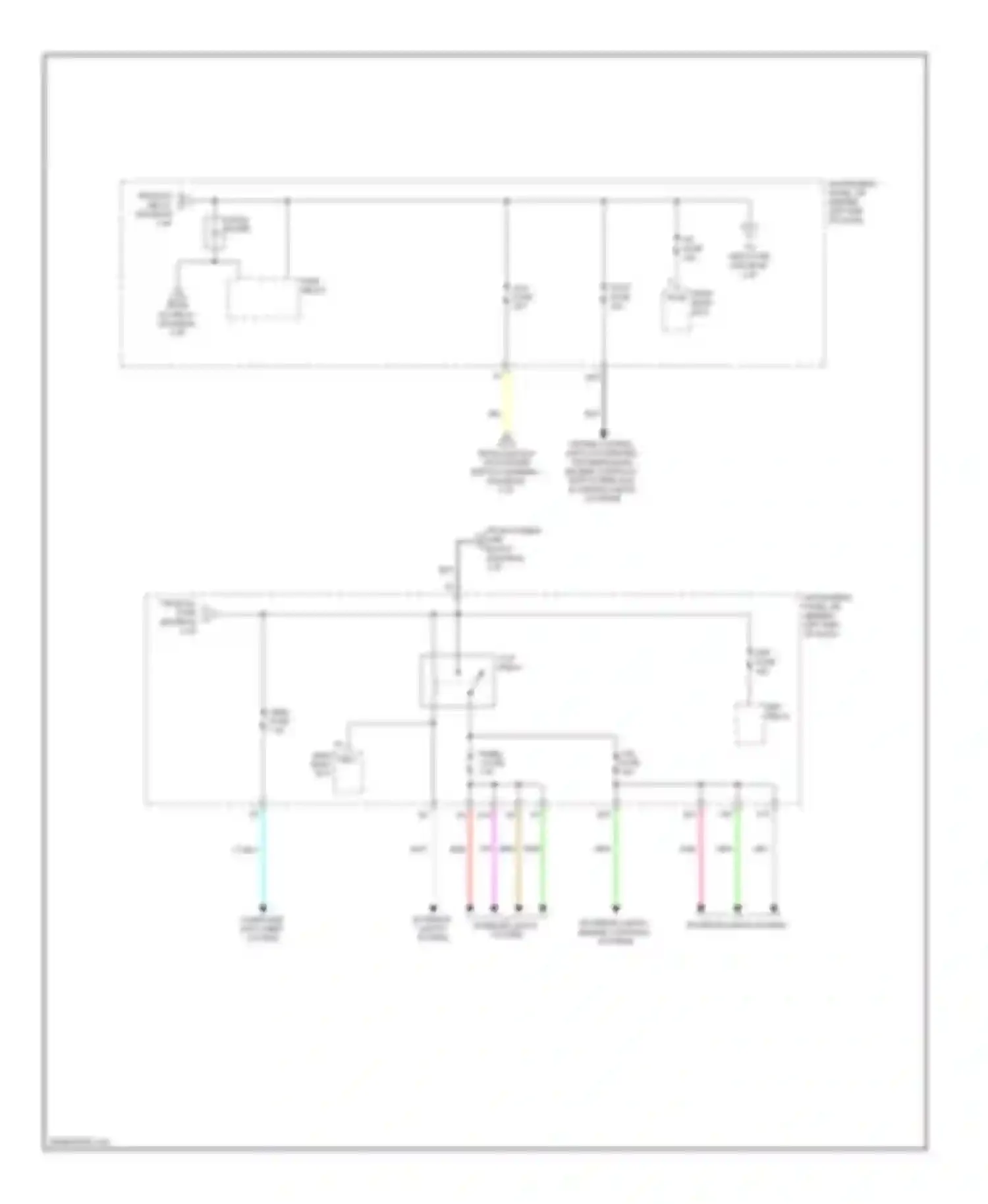 Wiring diagram of dash) for Scion xD I (2007-2014) (4 of 4)