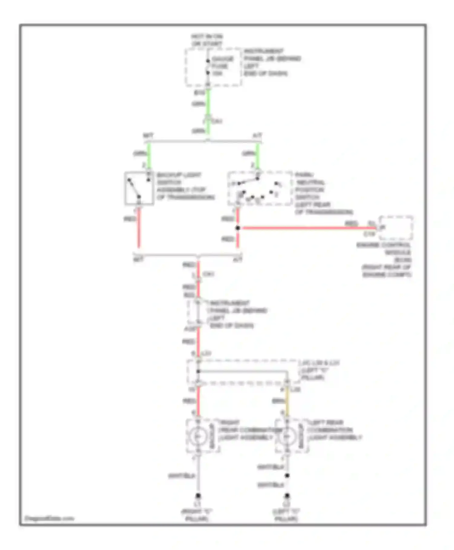 Wiring diagram red for Scion xD I (2007-2014) (11 of 37)