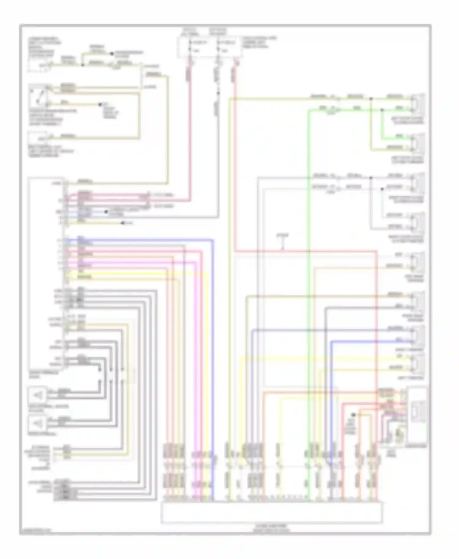Fortwo Smart II (2007-2015): Navigation circuit, with amplifier