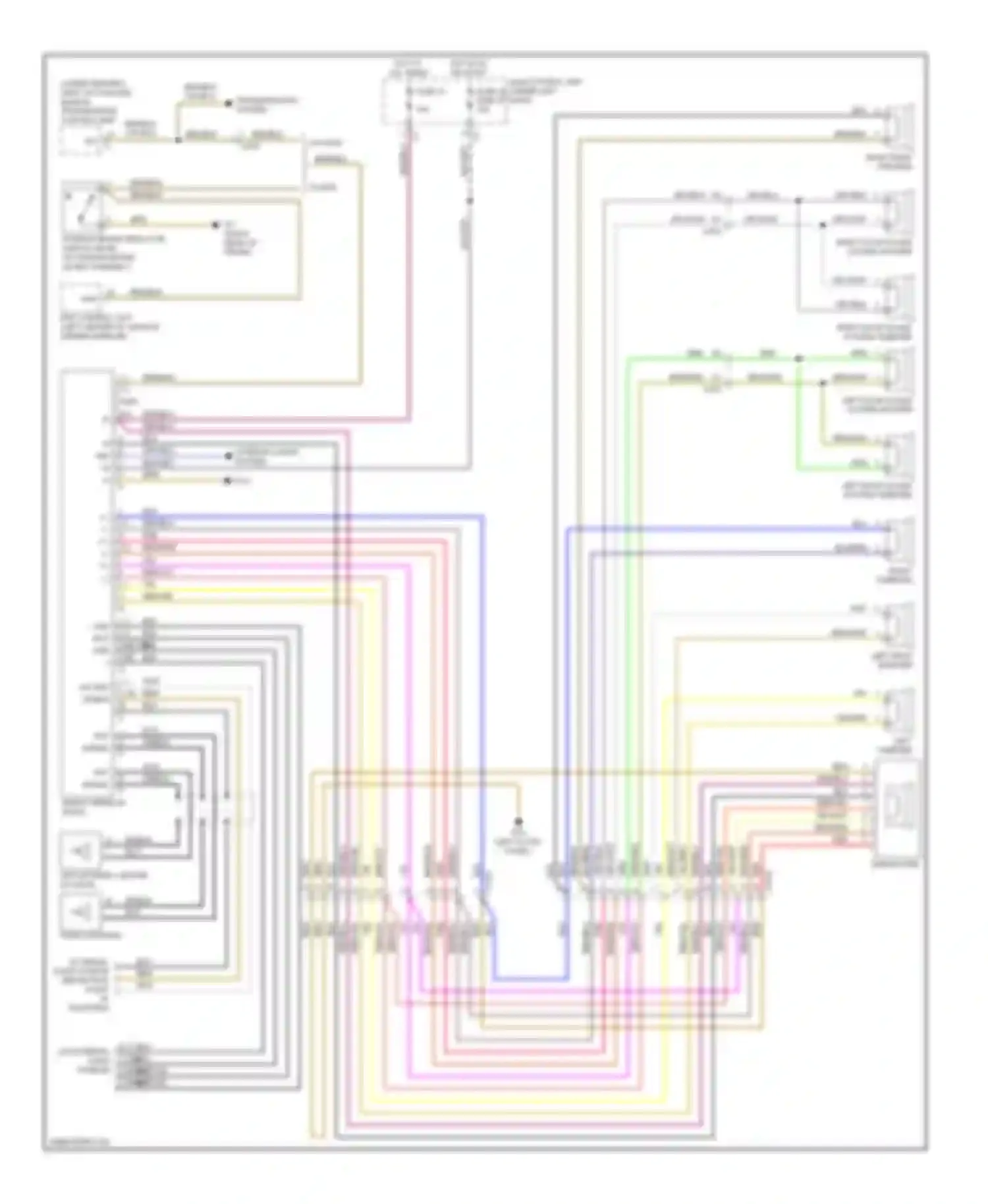 Fortwo Smart II (2007-2015): Navigation circuit, without amplifier
