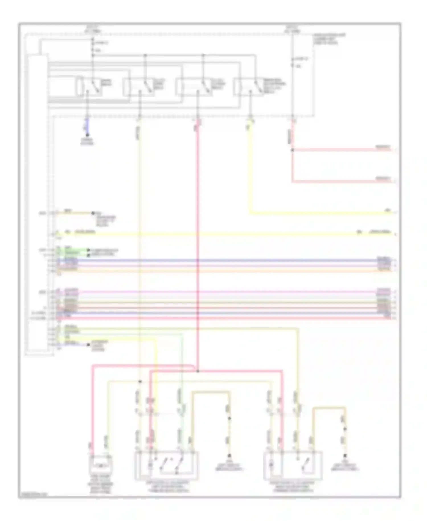 Fortwo Smart II (2007-2015): Power door locks circuit (1 of 2)