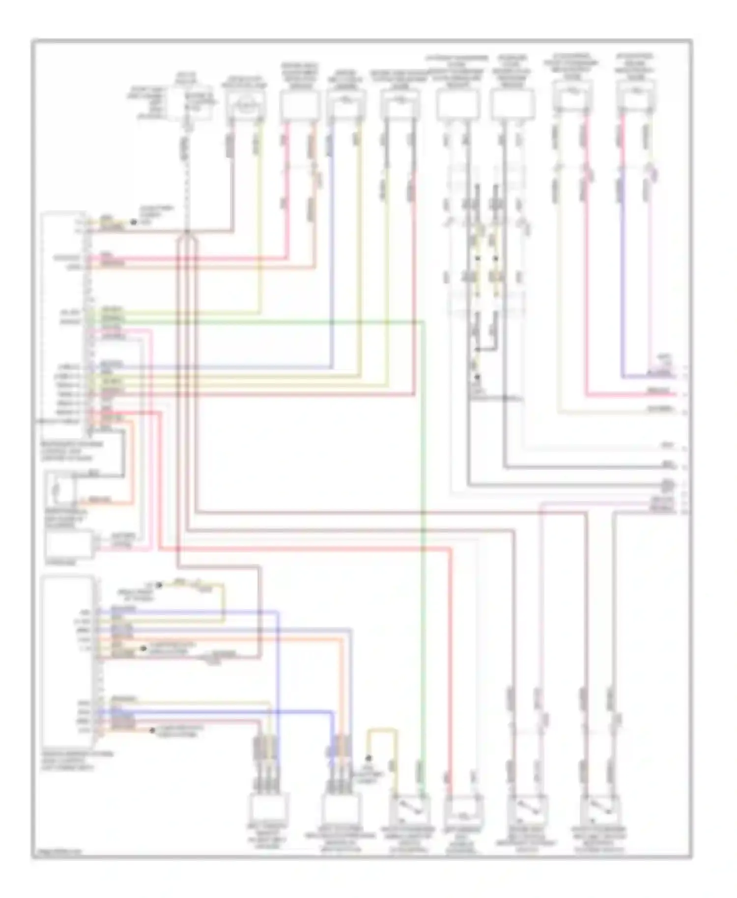 Fortwo Smart II (2007-2015): Supplemental restraints circuit (1 of 2)