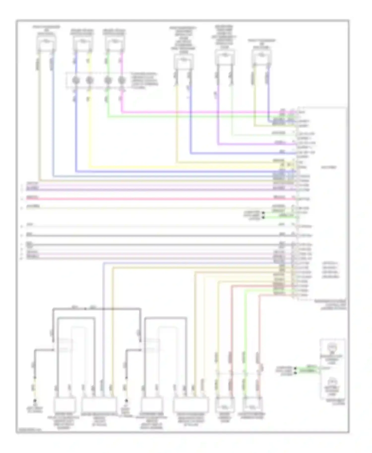 Fortwo Smart II (2007-2015): Supplemental restraints circuit (2 of 2)