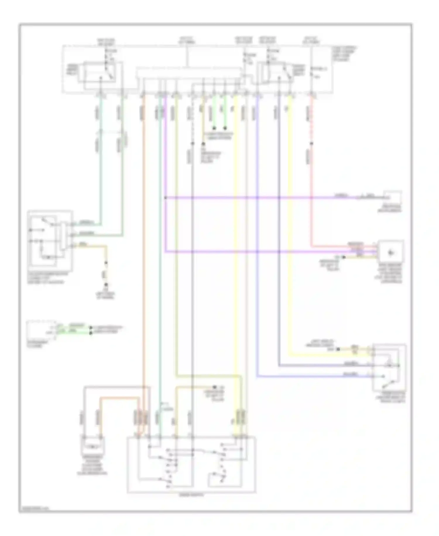 Fortwo Smart II (2007-2015): Wiper/washer circuit