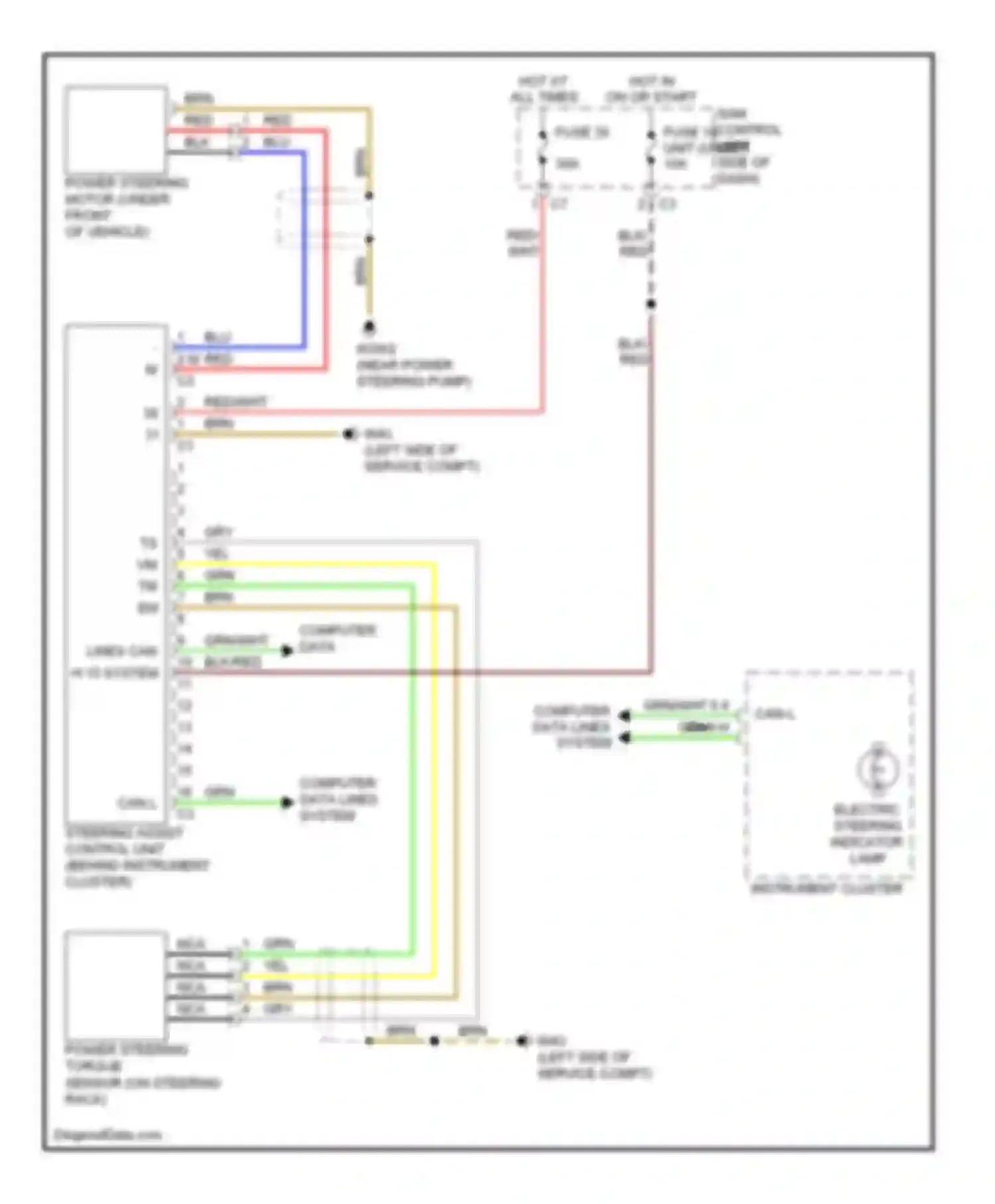 Wiring diagram computer data lines system for Smart Fortwo II (2007-2015) (9 of 31)