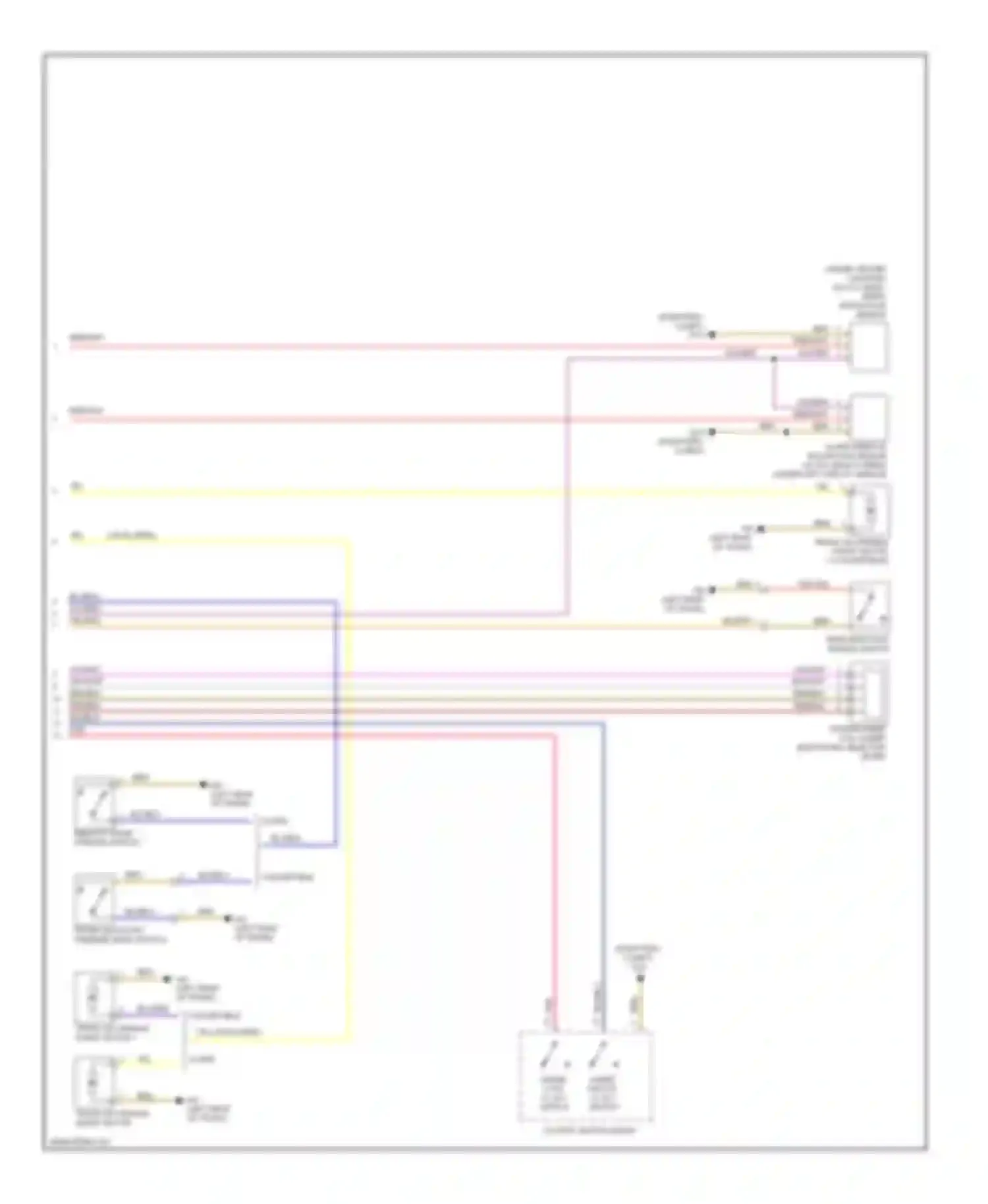 Wiring diagram microwave sensor for Smart Fortwo II (2007-2015) (1 of 2)