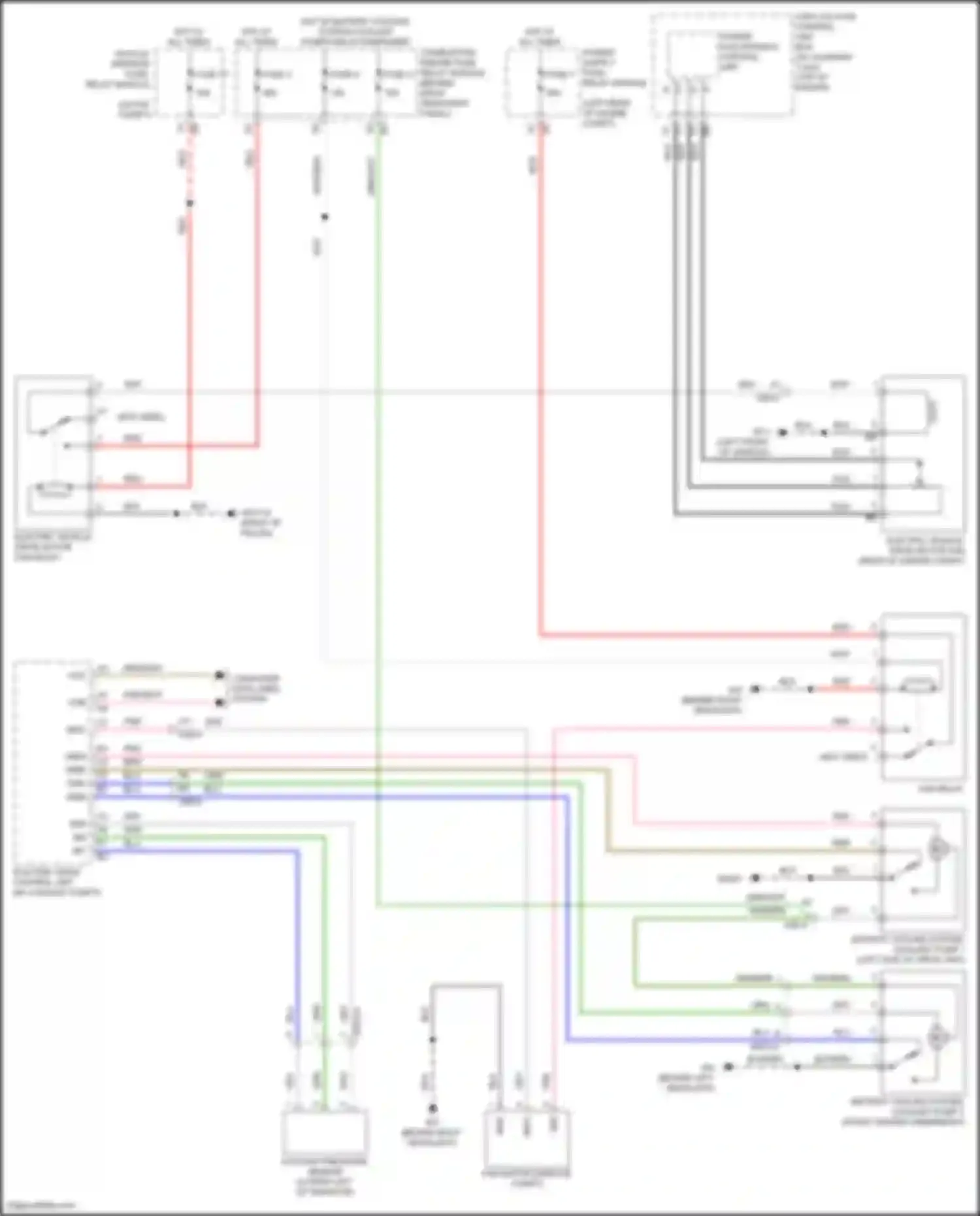 Fortwo Smart III (2014-2024): Cooling fan circuit