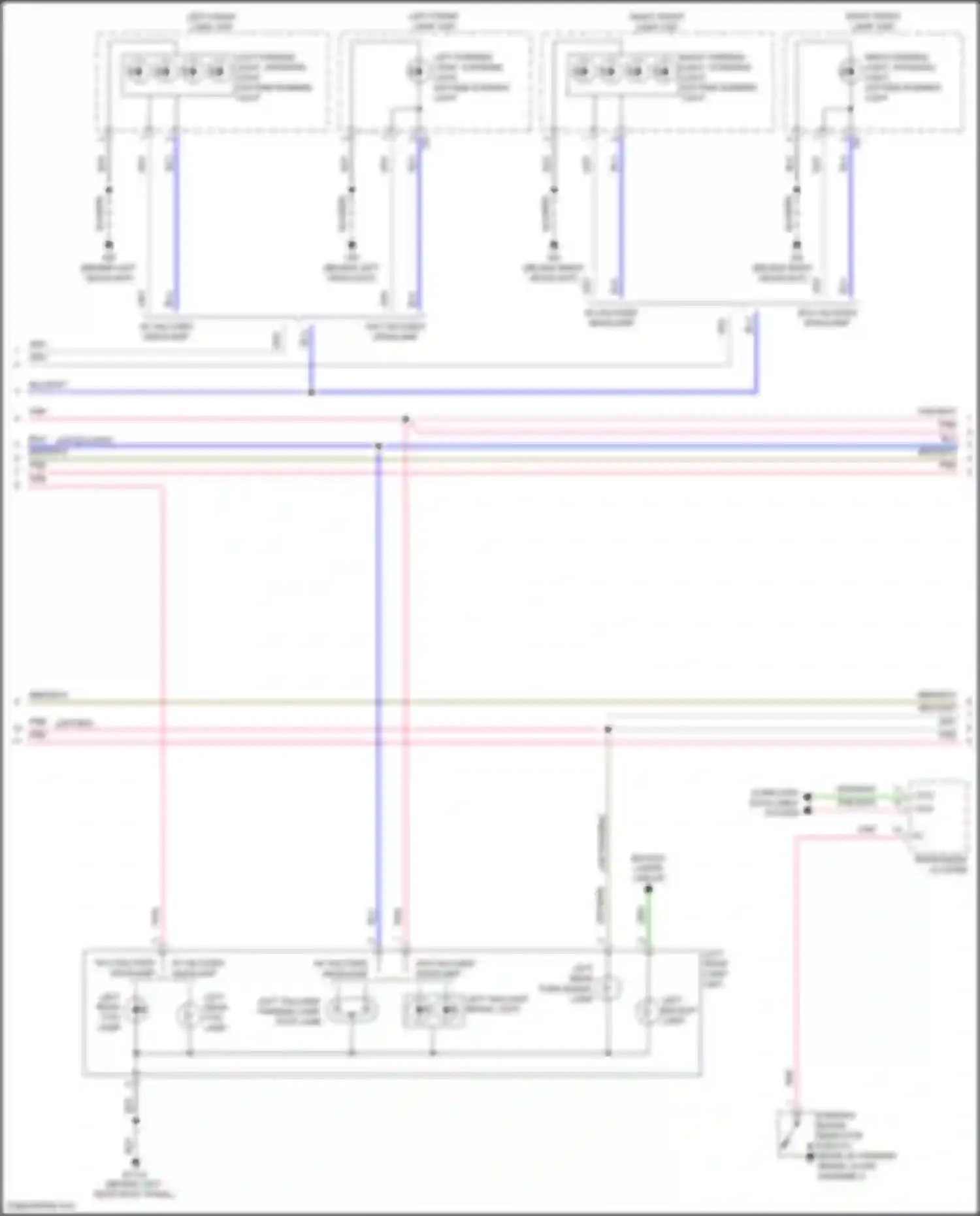 Fortwo Smart III (2014-2024): Exterior lamps circuit (2 of 3)