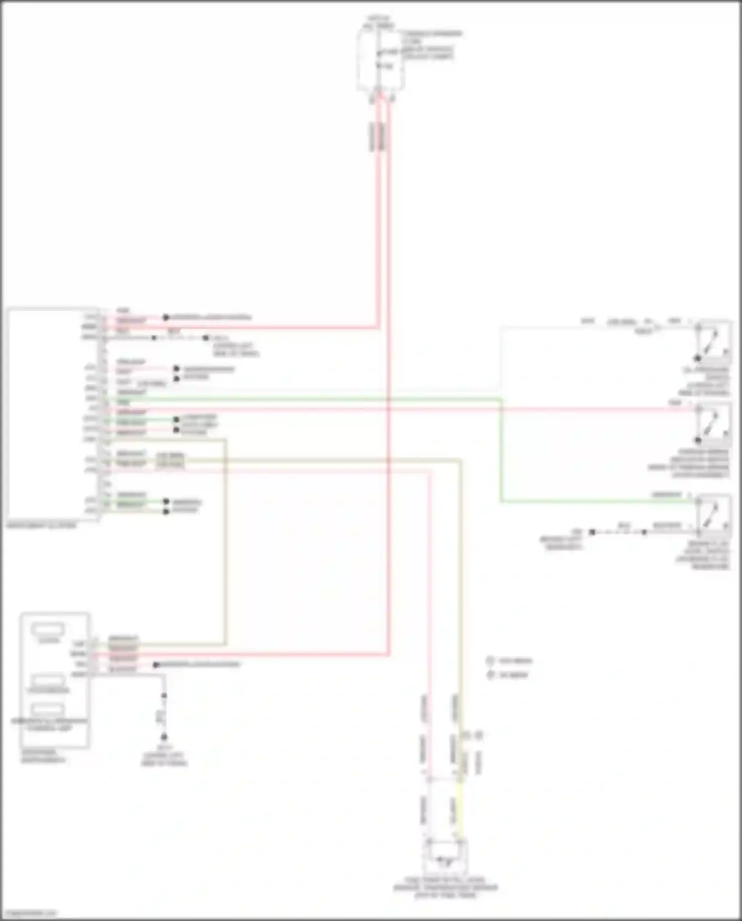Fortwo Smart III (2014-2024): Instrument cluster circuit