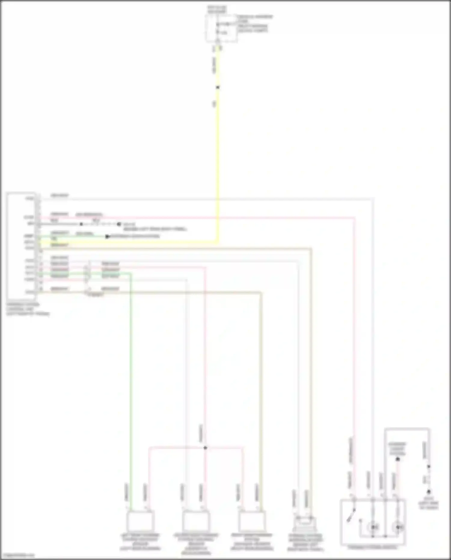 Fortwo Smart III (2014-2024): Parktronic circuit