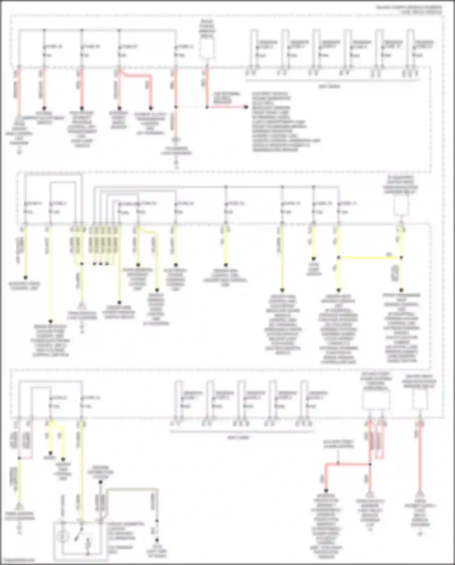 Fortwo Smart III (2014-2024): Power distribution circuit (3 of 4)