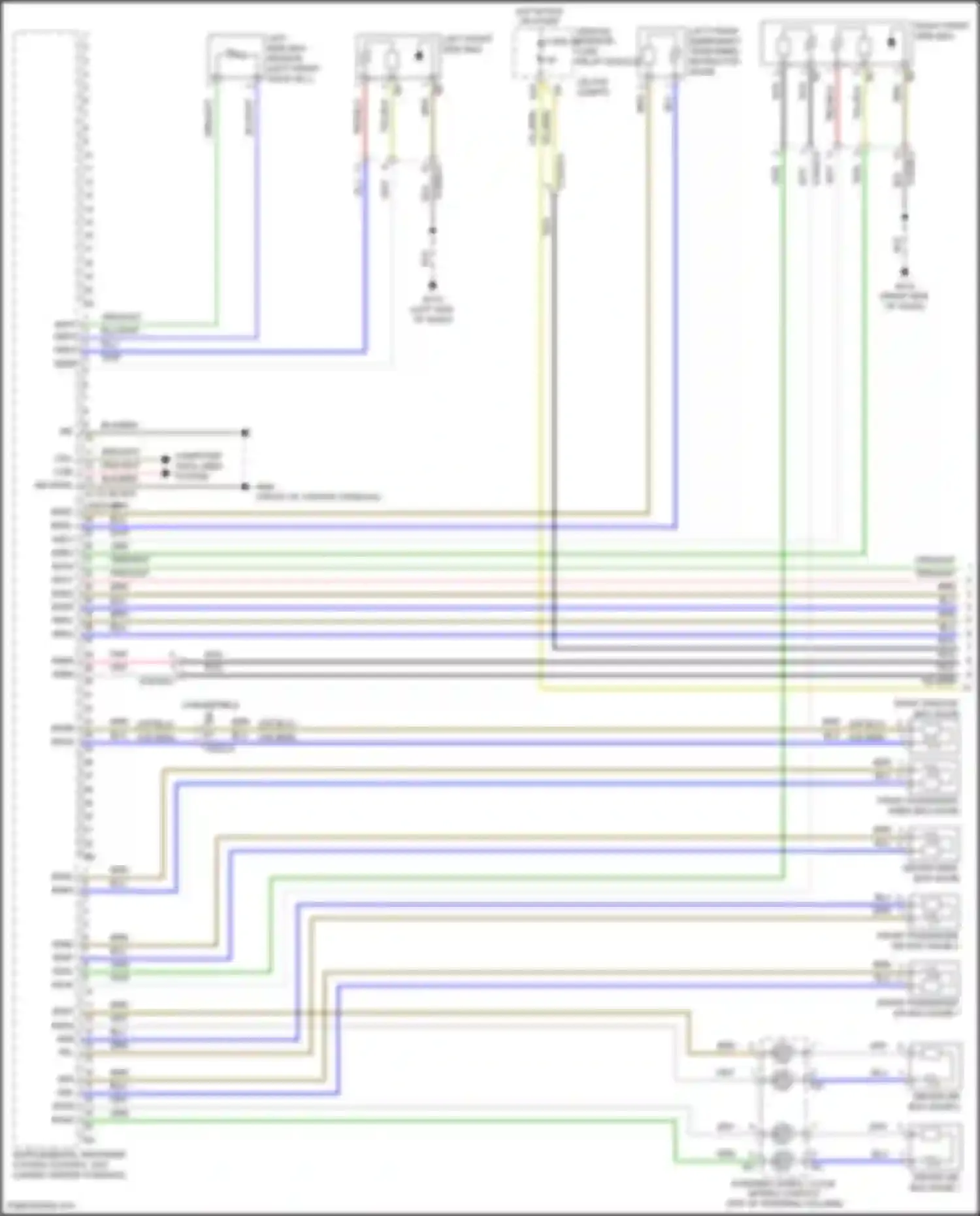 Fortwo Smart III (2014-2024): Supplemental restraints circuit (1 of 2)