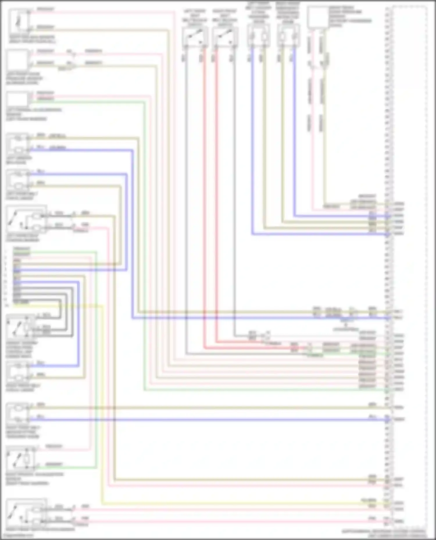 Fortwo Smart III (2014-2024): Supplemental restraints circuit (2 of 2)