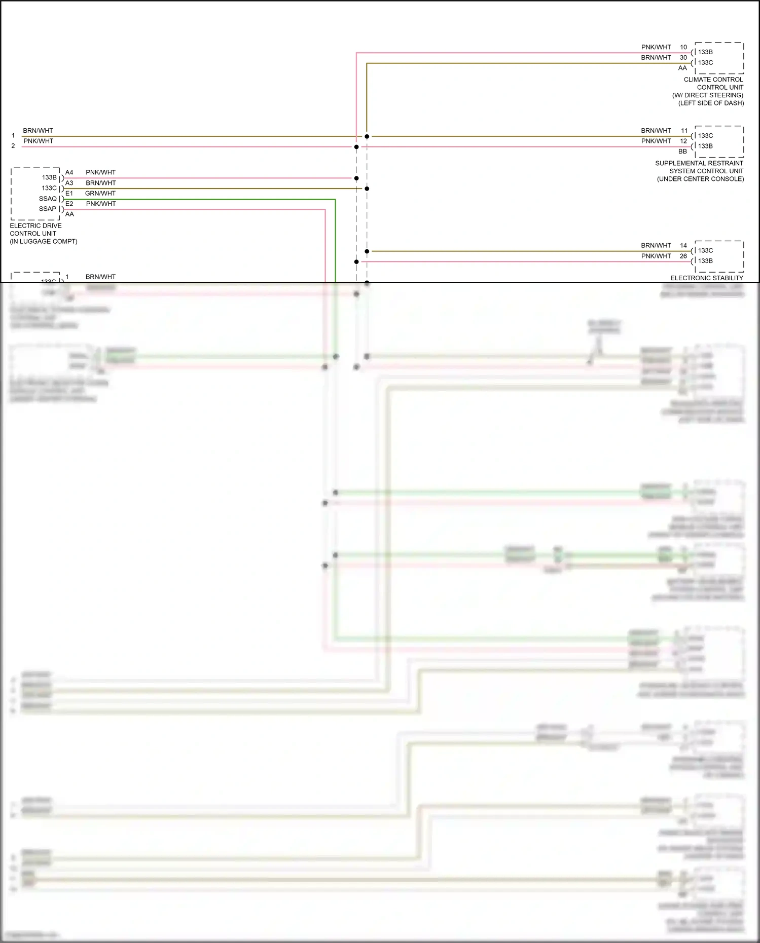 Smart Fortwo III (2014-2024) electronic stability program control unit wiring diagram  (2 of 8)