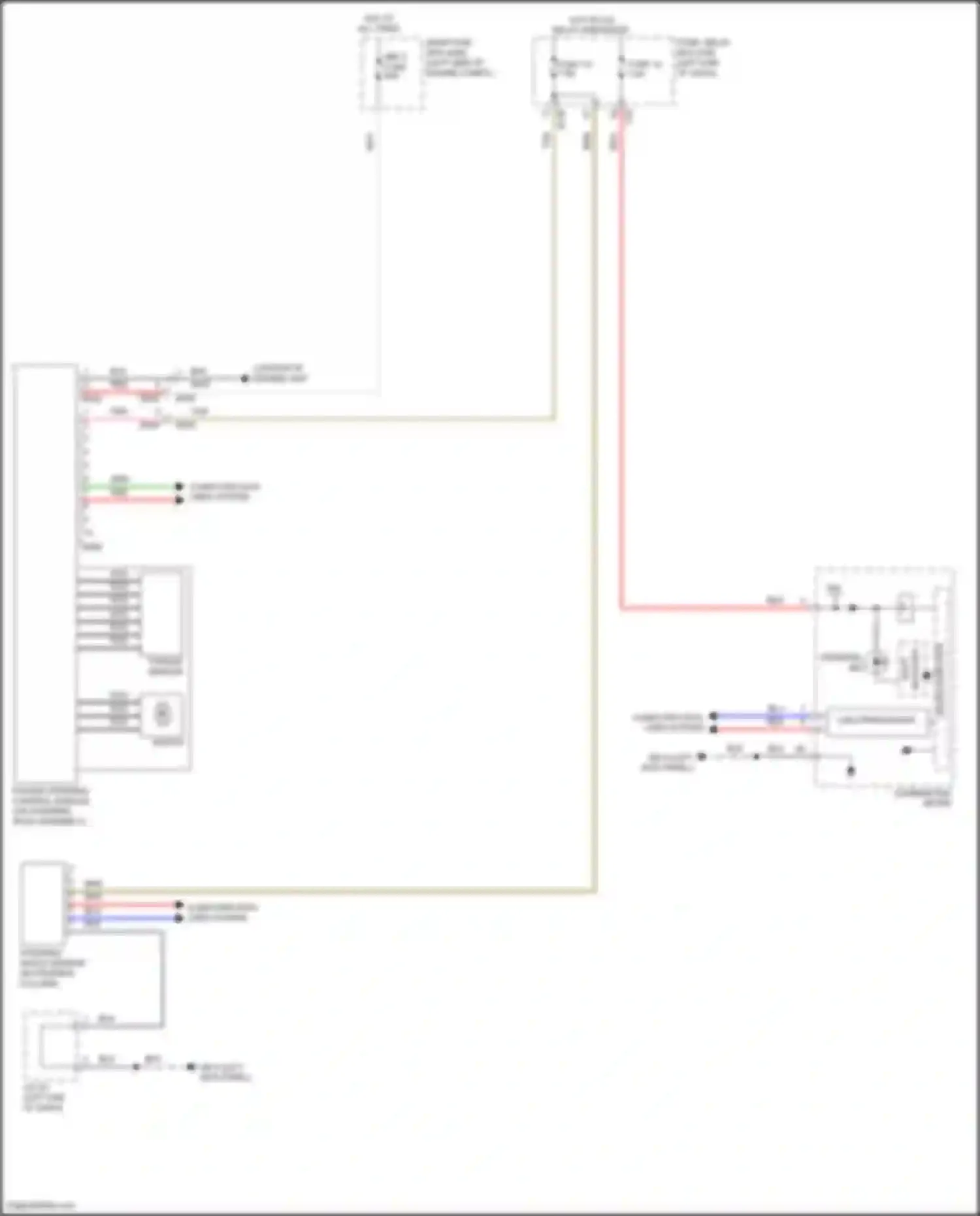 Ascent Subaru I (2017-2022): Electronic power steering circuit