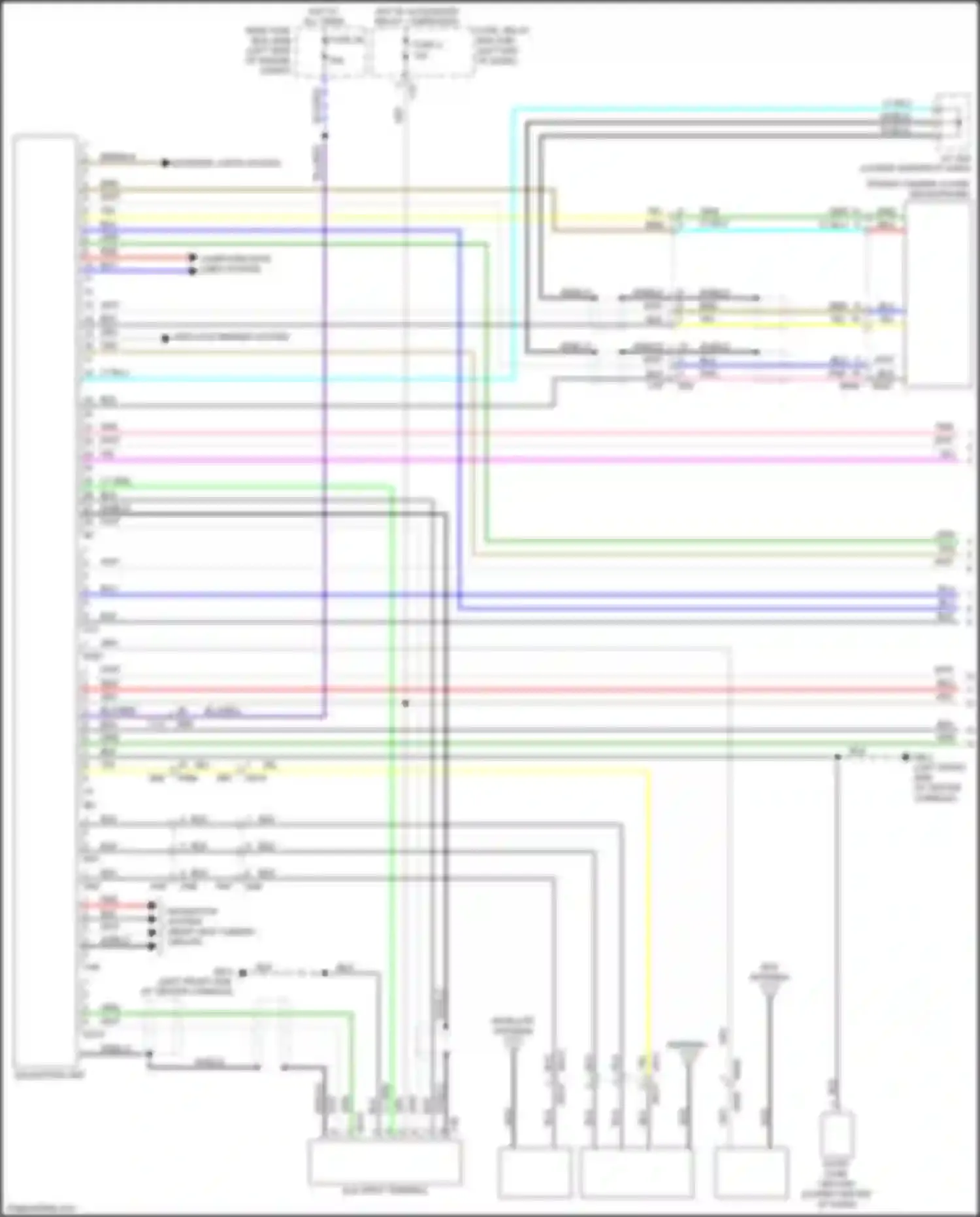 Ascent Subaru I (2017-2022): Navigation circuit, w/ audio amplifier w/o telematics (1 of 3)