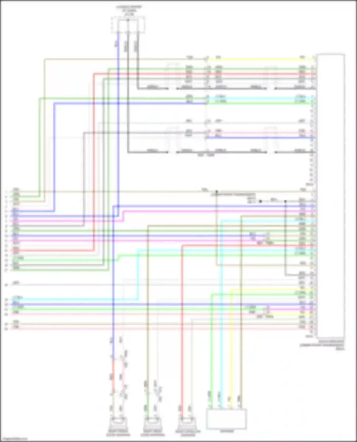 Ascent Subaru I (2017-2022): Navigation circuit, w/ audio amplifier w/o telematics (3 of 3)