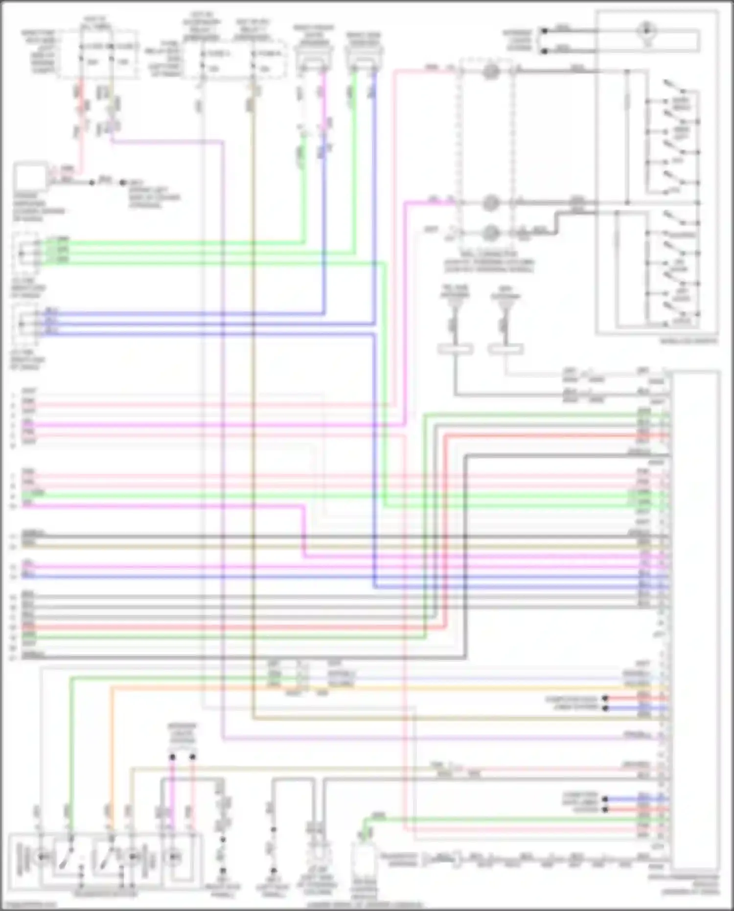 Ascent Subaru I (2017-2022): Navigation circuit, w/o audio amplifier (2 of 2)