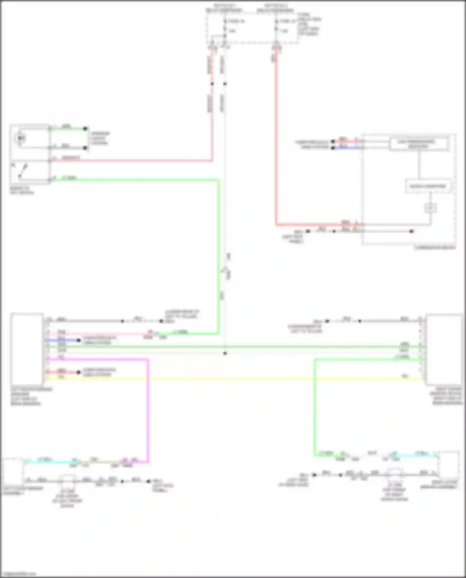 Ascent Subaru I (2017-2022): Rear vehicle detection circuit
