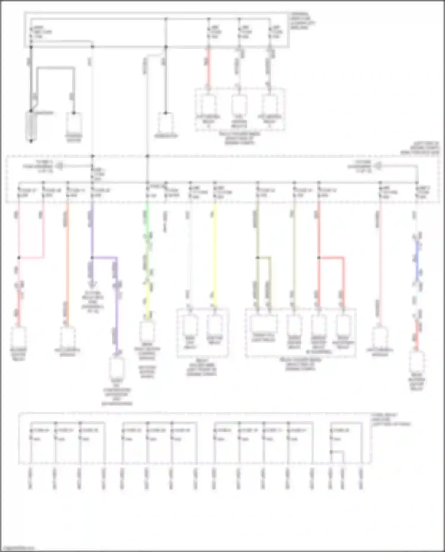 Ascent Subaru I (2017-2022): Power distribution circuit (1 of 10)