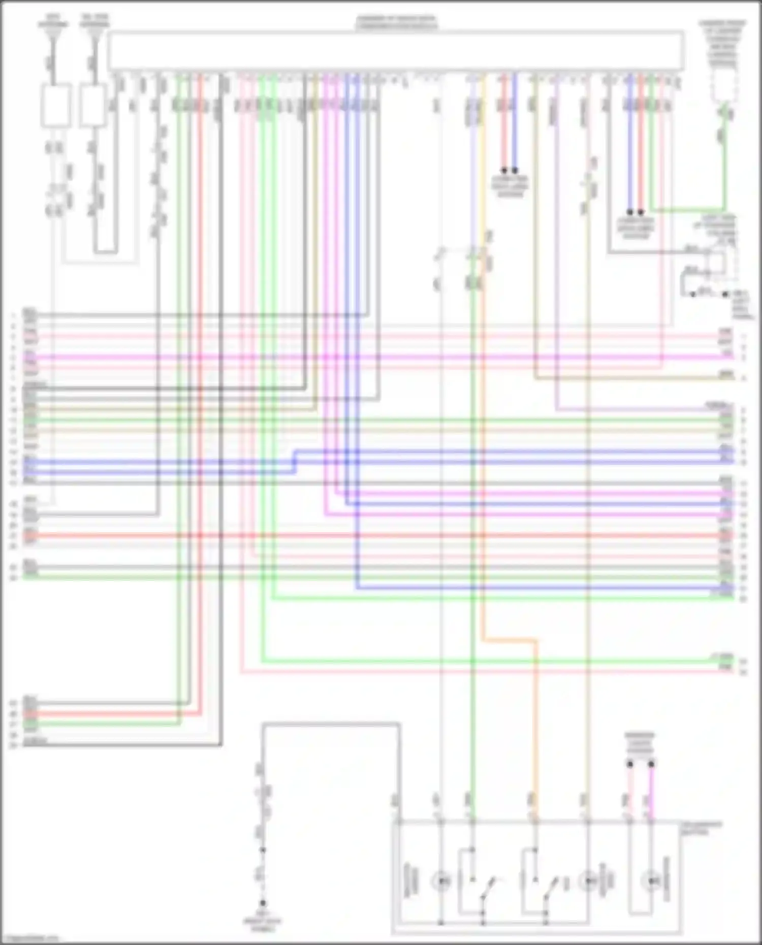 Ascent Subaru I (2017-2022): Radio circuit, w/ navigation, audio amplifier & telematics (2 of 4)