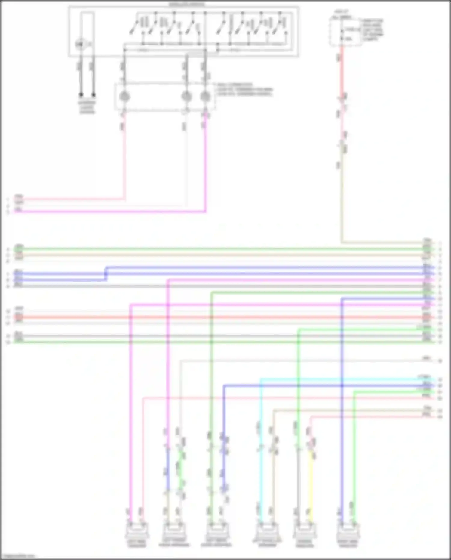 Ascent Subaru I (2017-2022): Radio circuit, w/ navigation & audio amplifier w/o telematics (2 of 3)