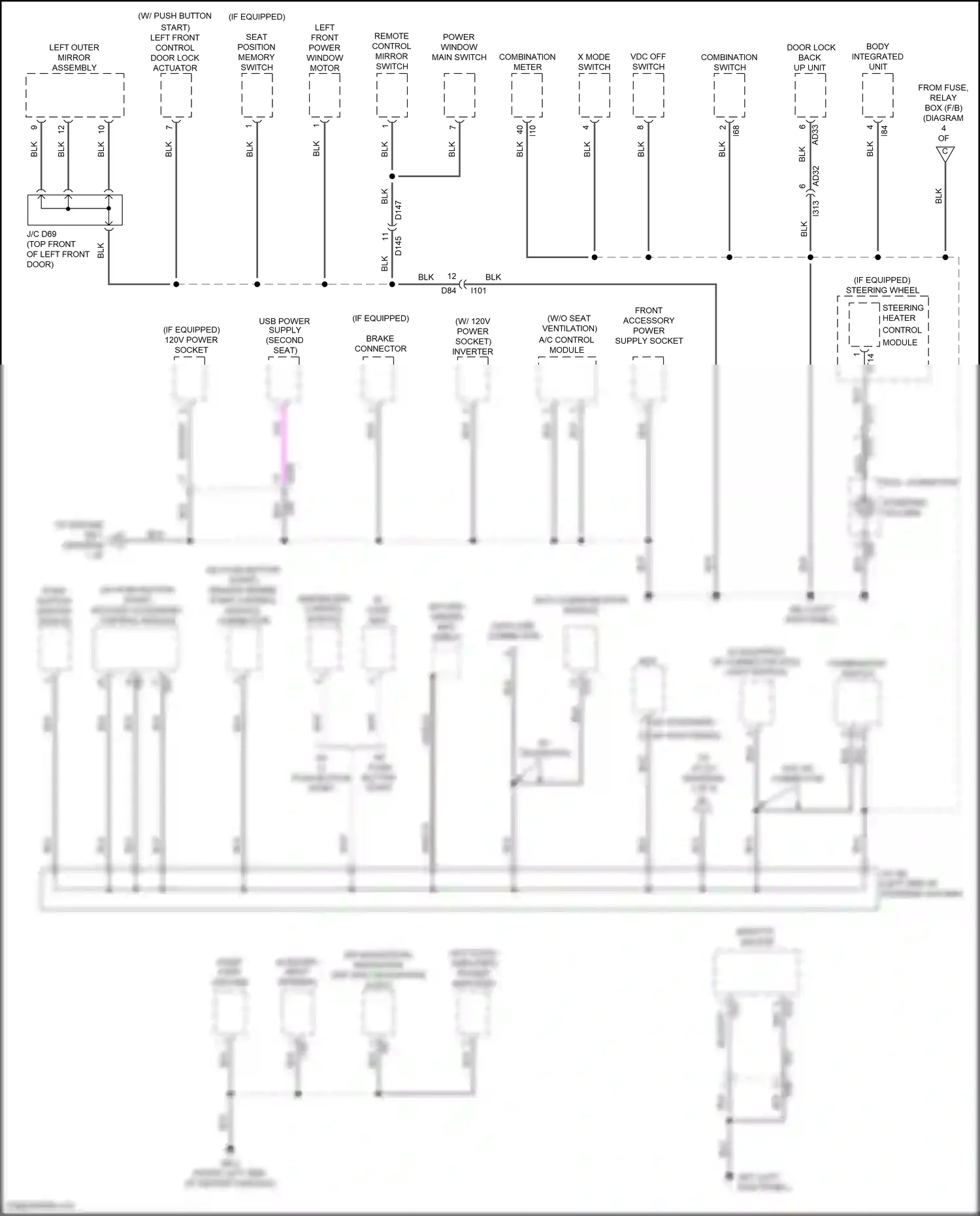 Subaru Ascent I (2017-2022) a/c control module wiring diagram  (5 of 8)