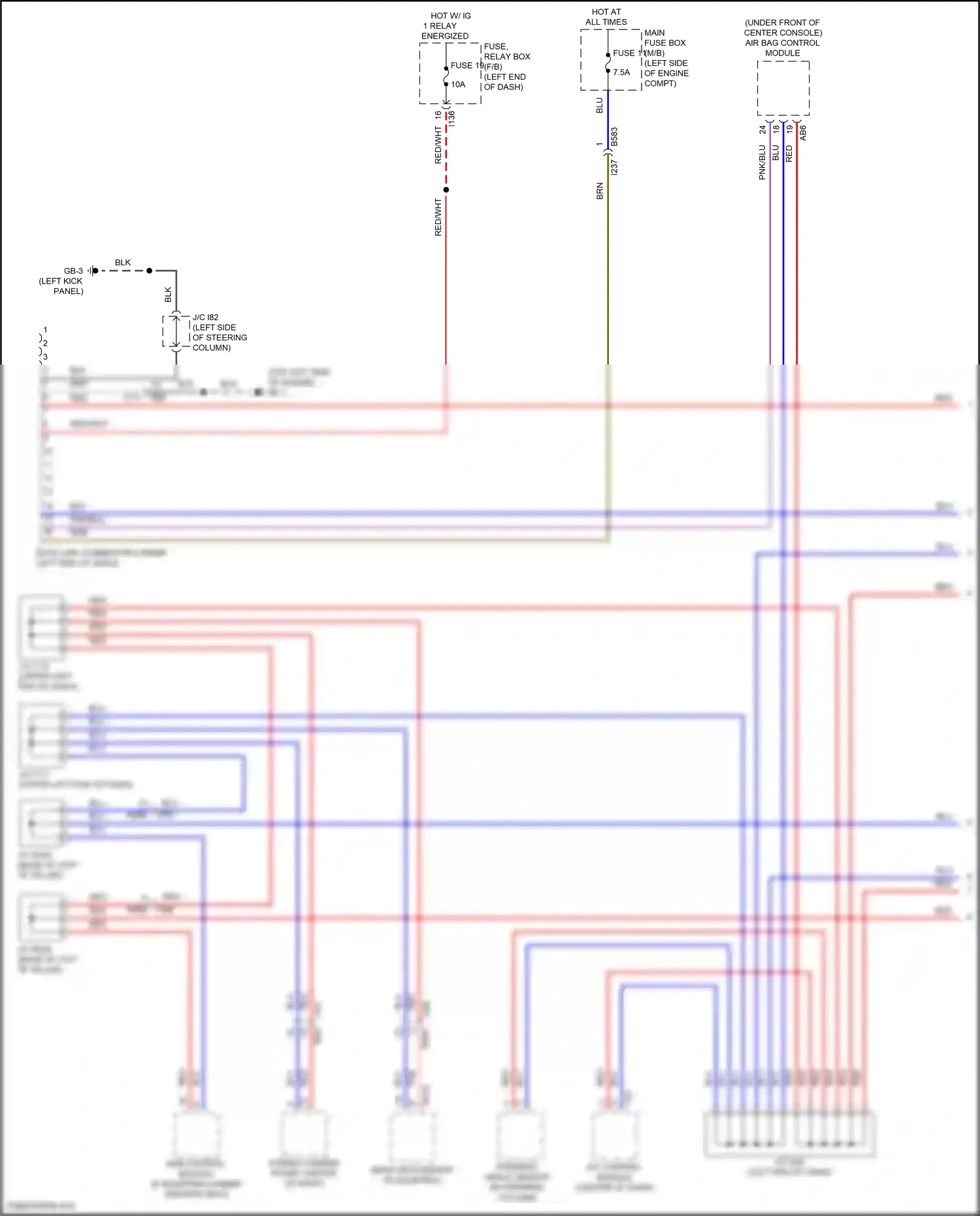Subaru Ascent I (2017-2022) a/c control module wiring diagram  (2 of 8)