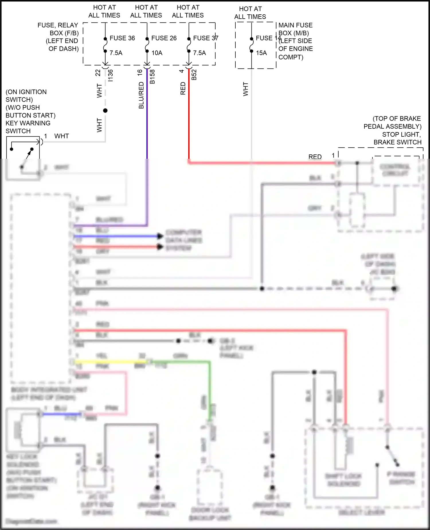 Subaru Ascent I (2017-2022) computer data lines system wiring diagram  (40 of 73)