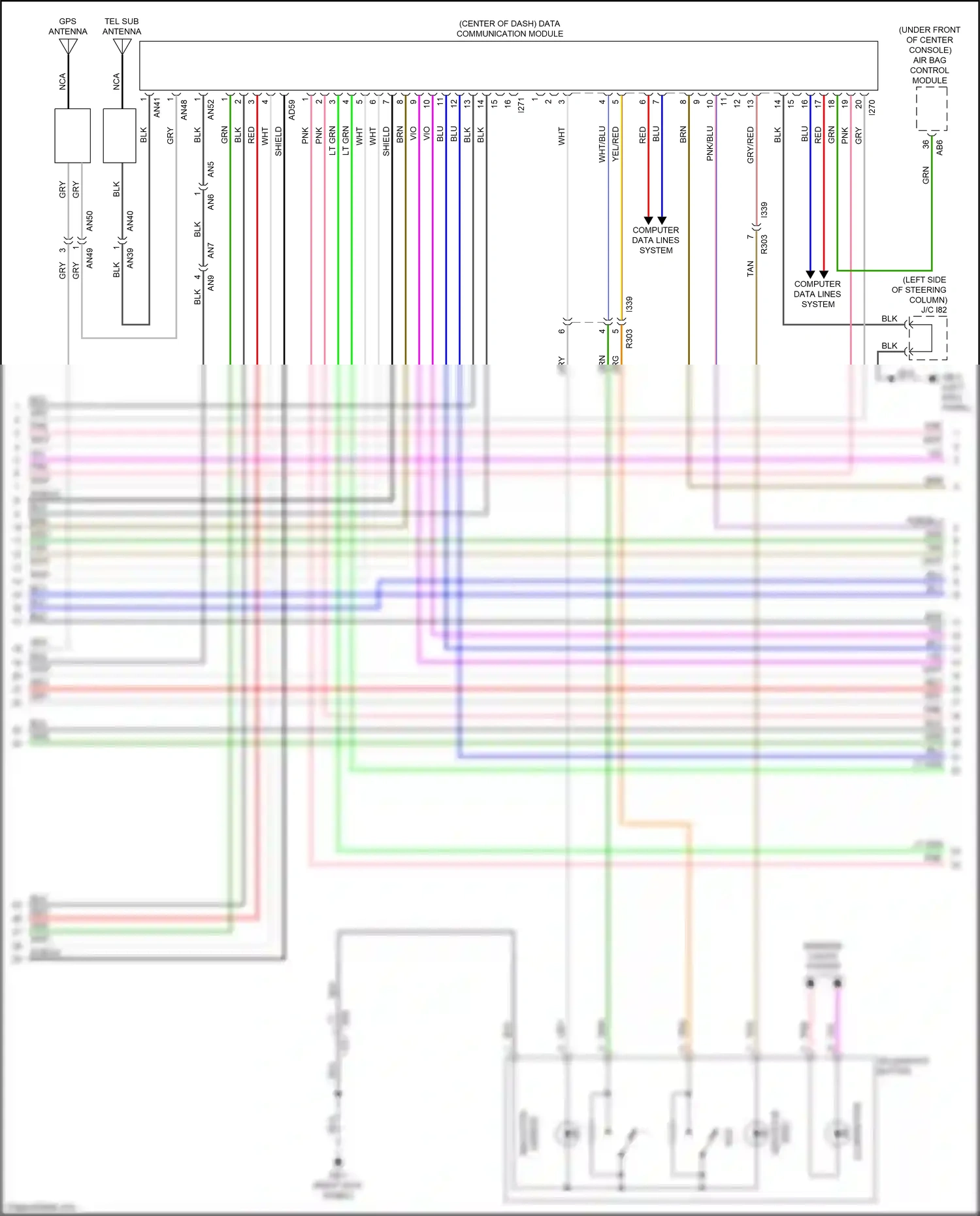 Subaru Ascent I (2017-2022) computer data lines system wiring diagram  (24 of 73)